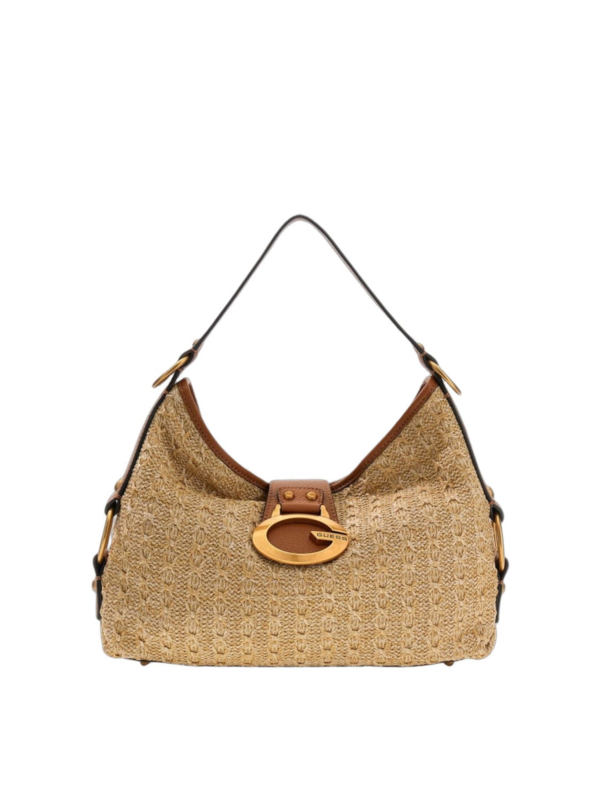 Guess Handväska 'Guess Pochettes Zalina Flap Clutch Natural/Cognac' dam
