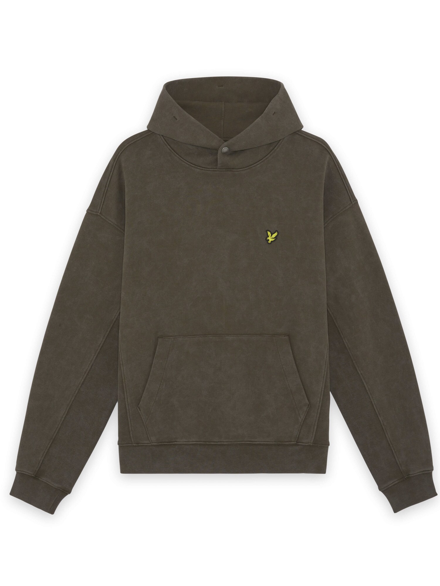 Lyle & Scott Mikina 'Heavy Laundered'  žltá / tmavozelená / čierna