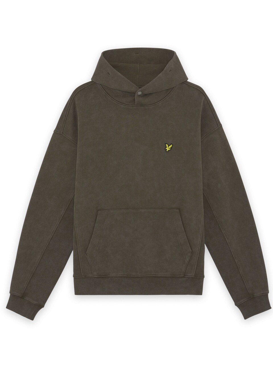 Sweatshirt 'Heavy Laundered' gul / mörkgrön
