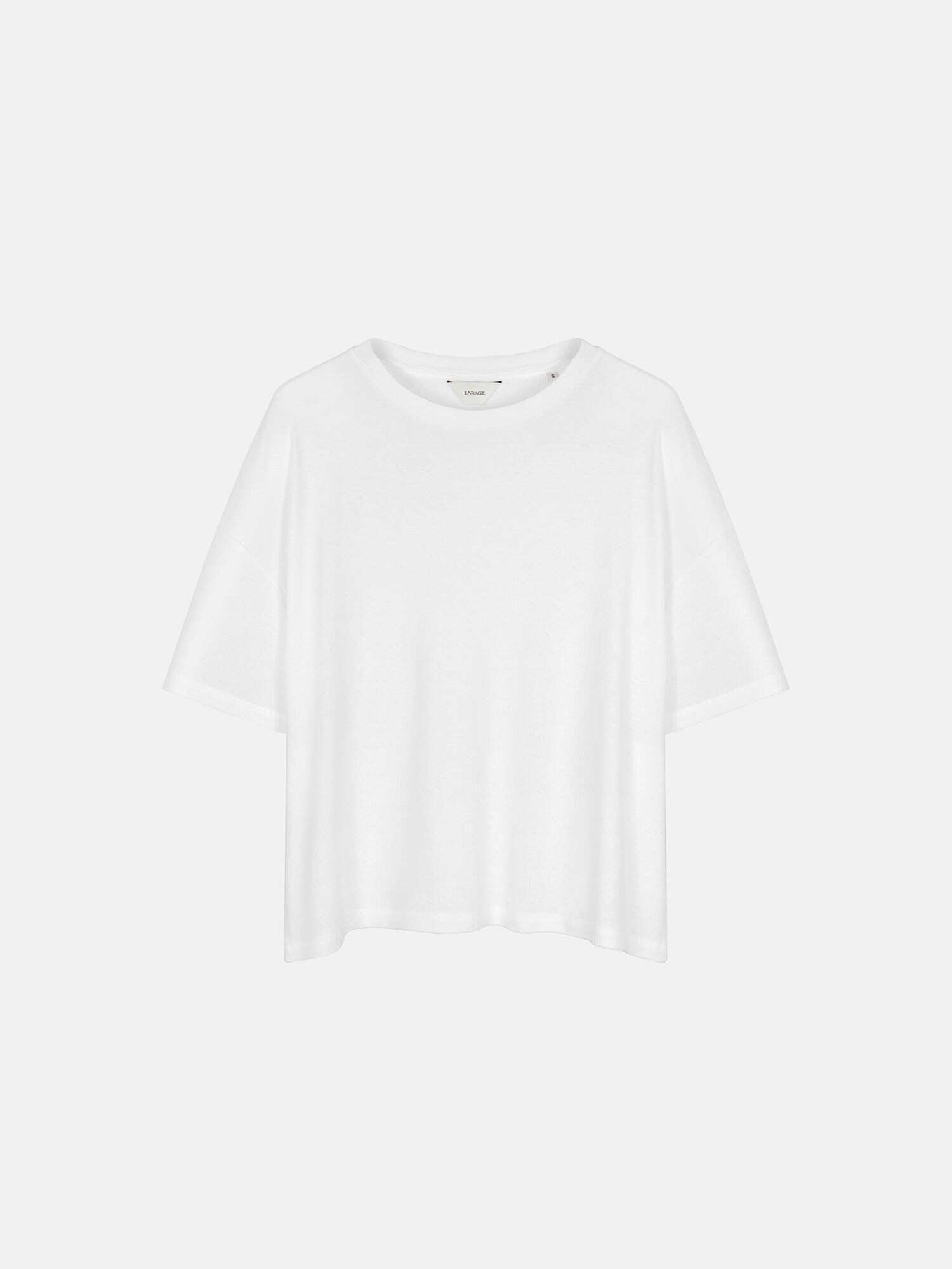 ENRAGE Maglietta 'RIB BAGGY TEE' bianco