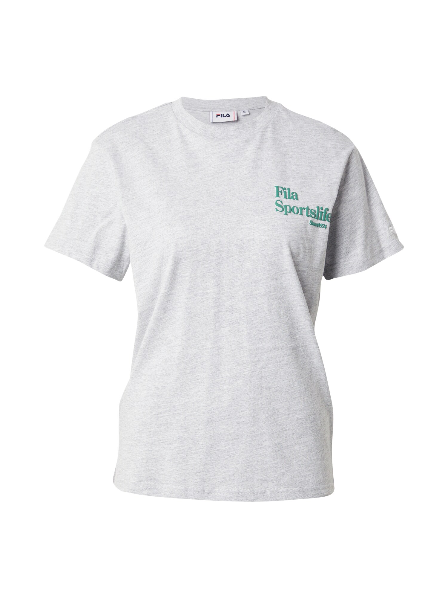 FILA Tricou funcțional LIEZ  gri amestecat / verde