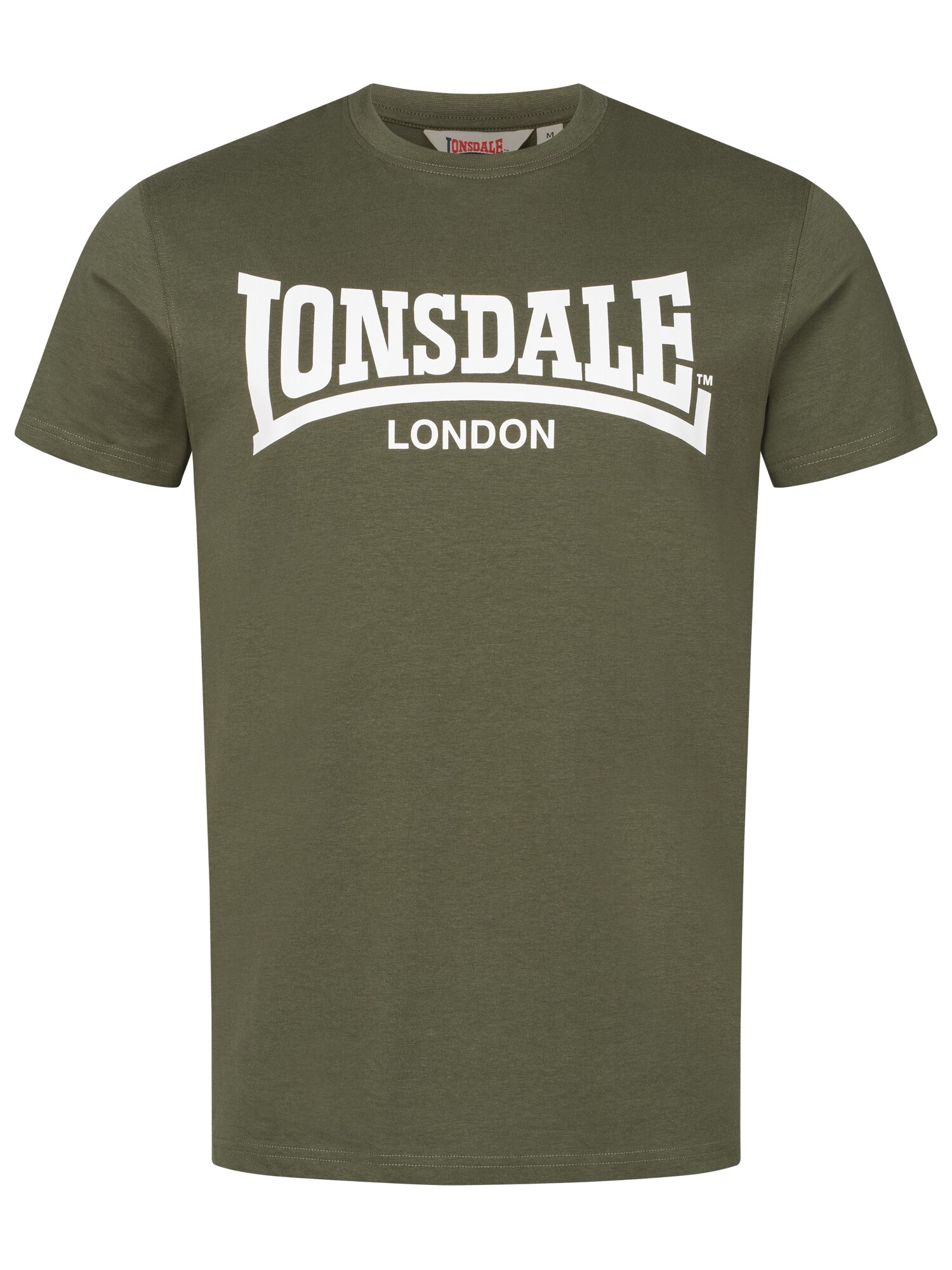 LONSDALE Tricou Fulwood  oliv / alb