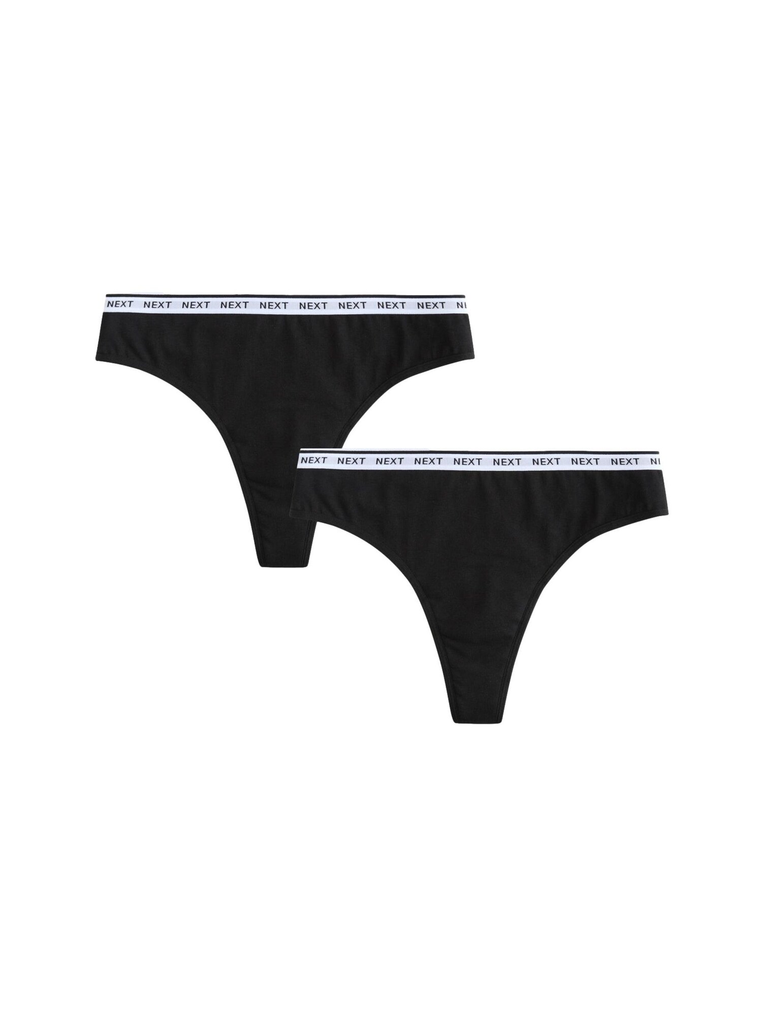 Next Tanga  negru / alb