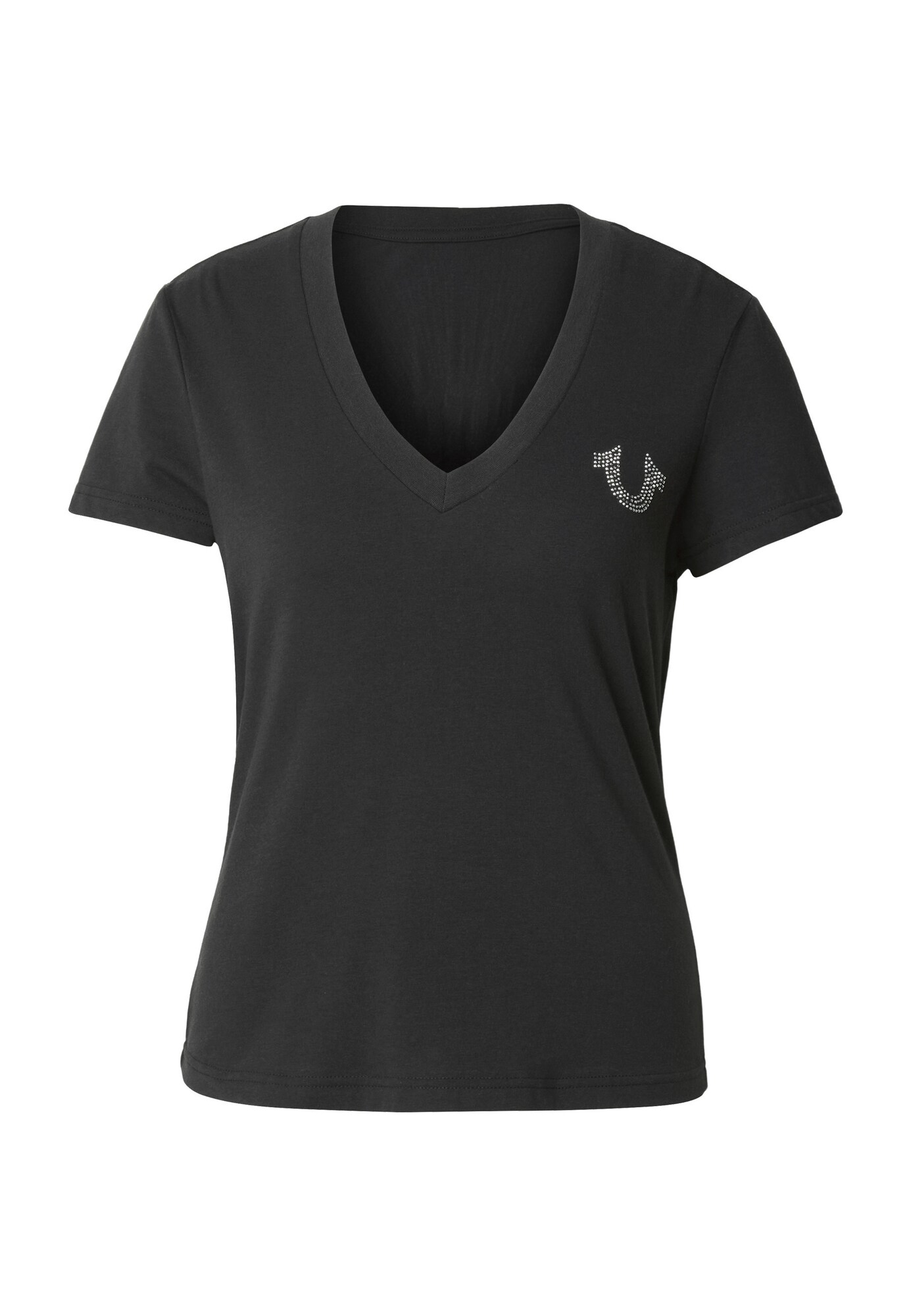 True Religion Camiseta  negro / blanco