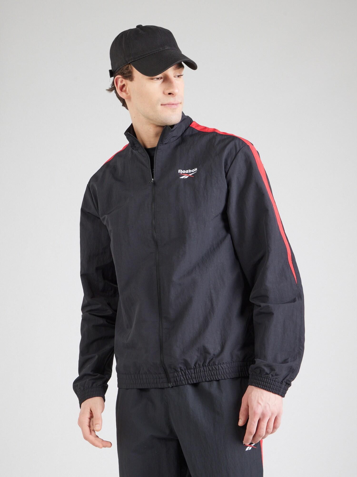 Reebok Sportdzseki  piros / fekete termék 2. képe