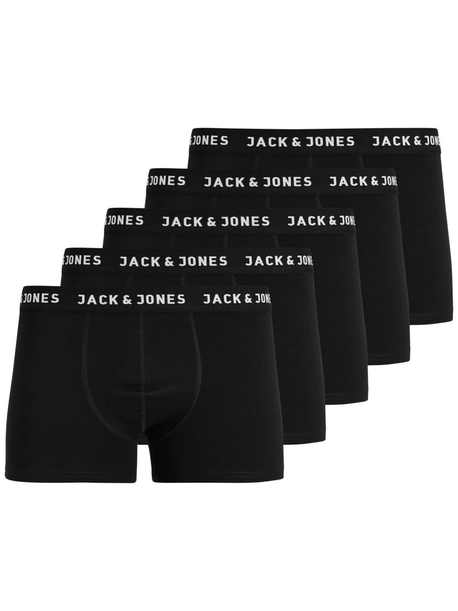 Jack & Jones Junior Nohavičky 'Huey'  čierna / biela