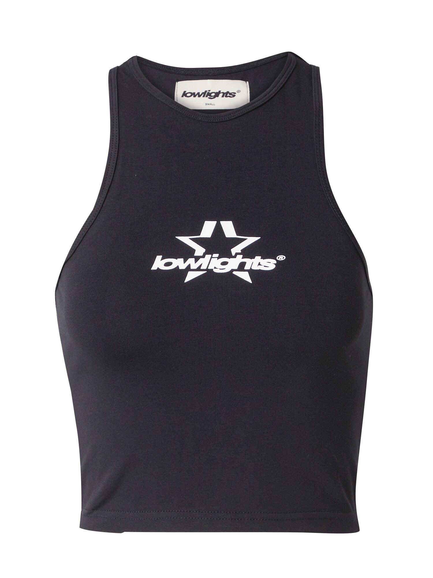 Low Lights Studios Top SUPERSTAR  negru / alb