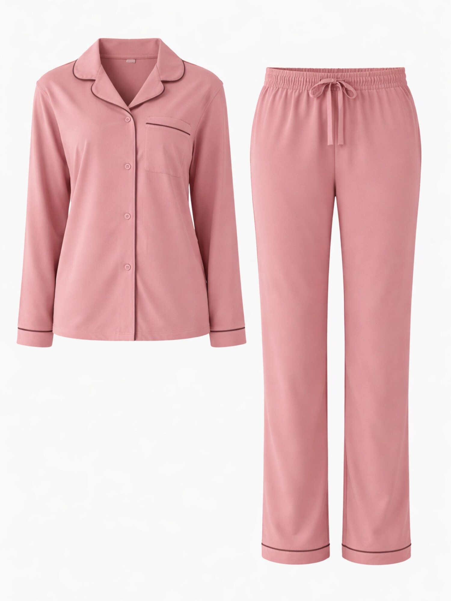 LEAFLETIC Pijama 'Leafletic Women’s Nightwear Long set'  altrosa