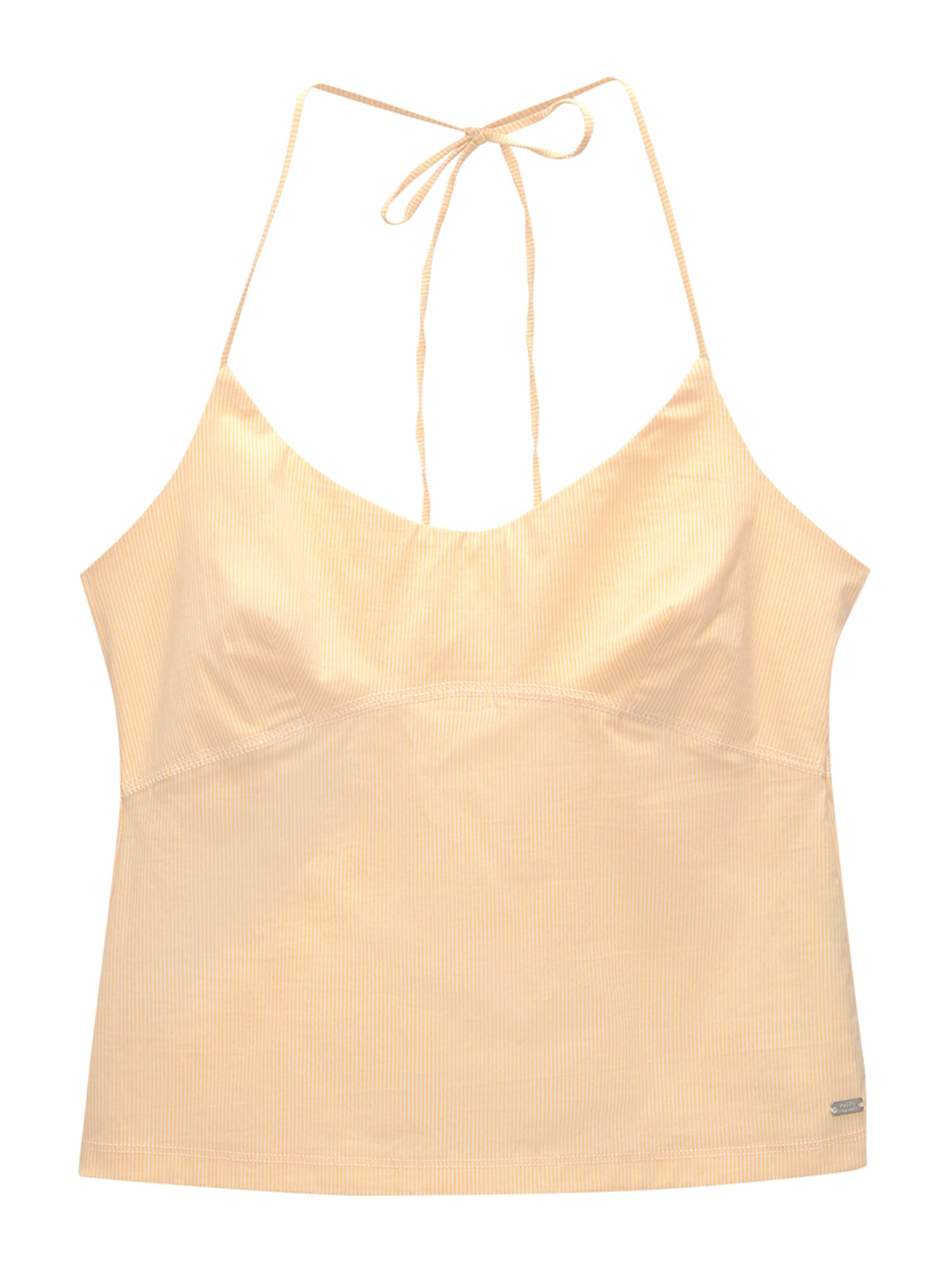 Pull&Bear Top  méz / fehér akciós termékkép 1