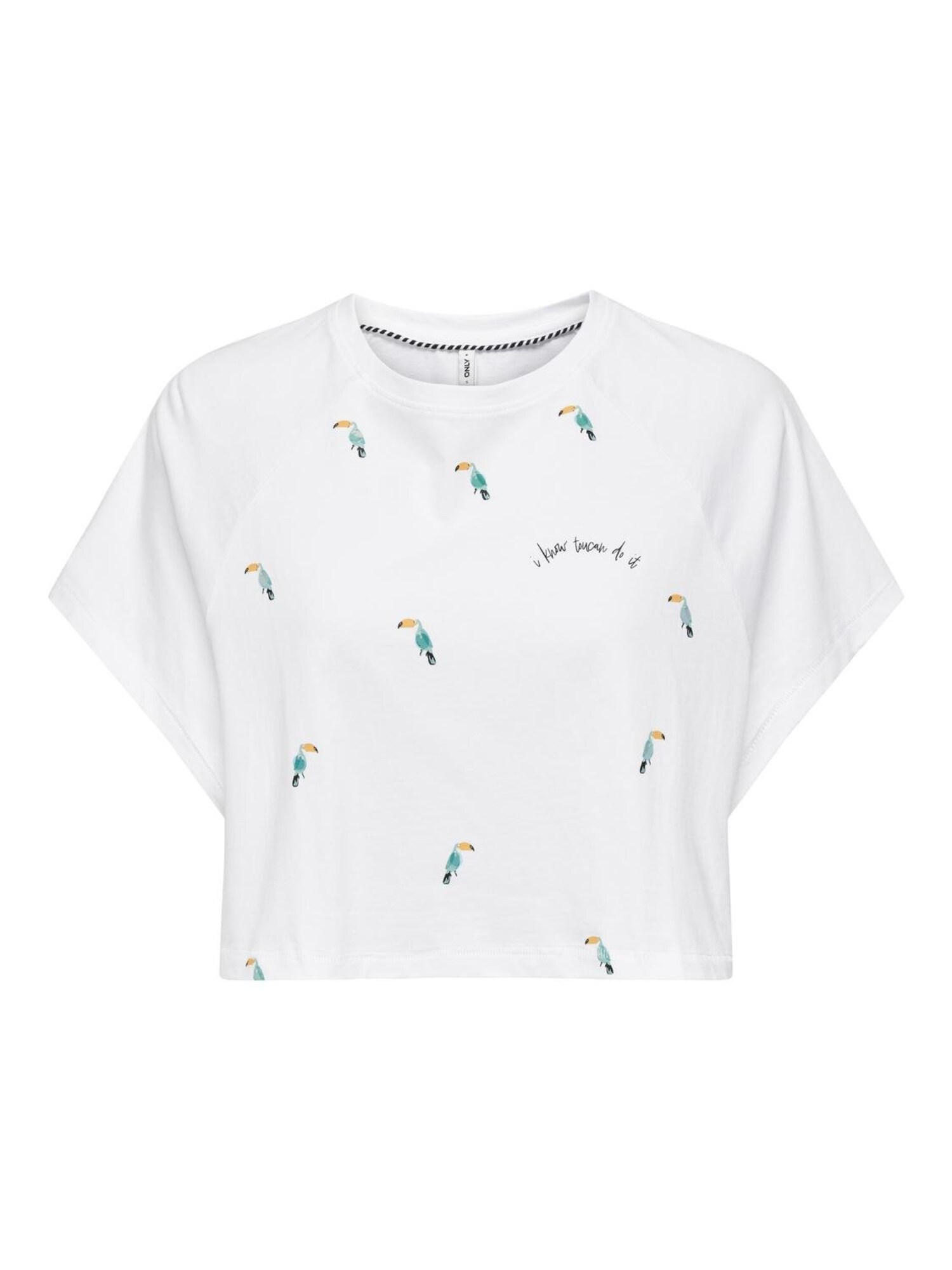 ONLY Tricou KITA  azur / portocaliu / negru / alb