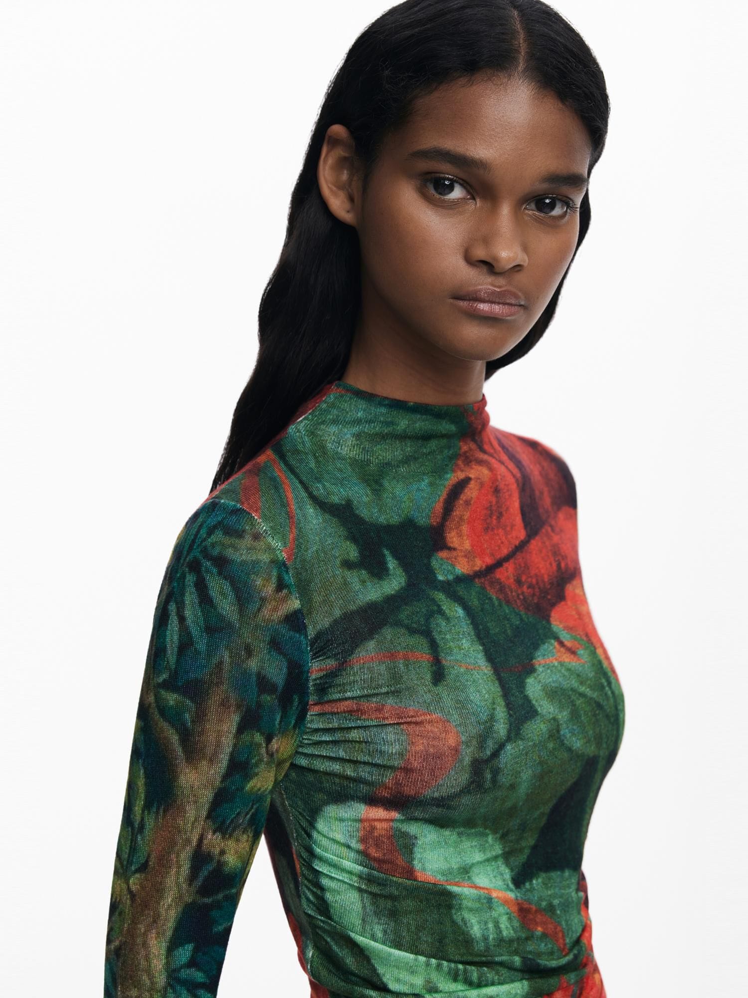 Desigual Mikina 'by Mr. Christian Lacroix' zelená / melónová (obrázok 6)