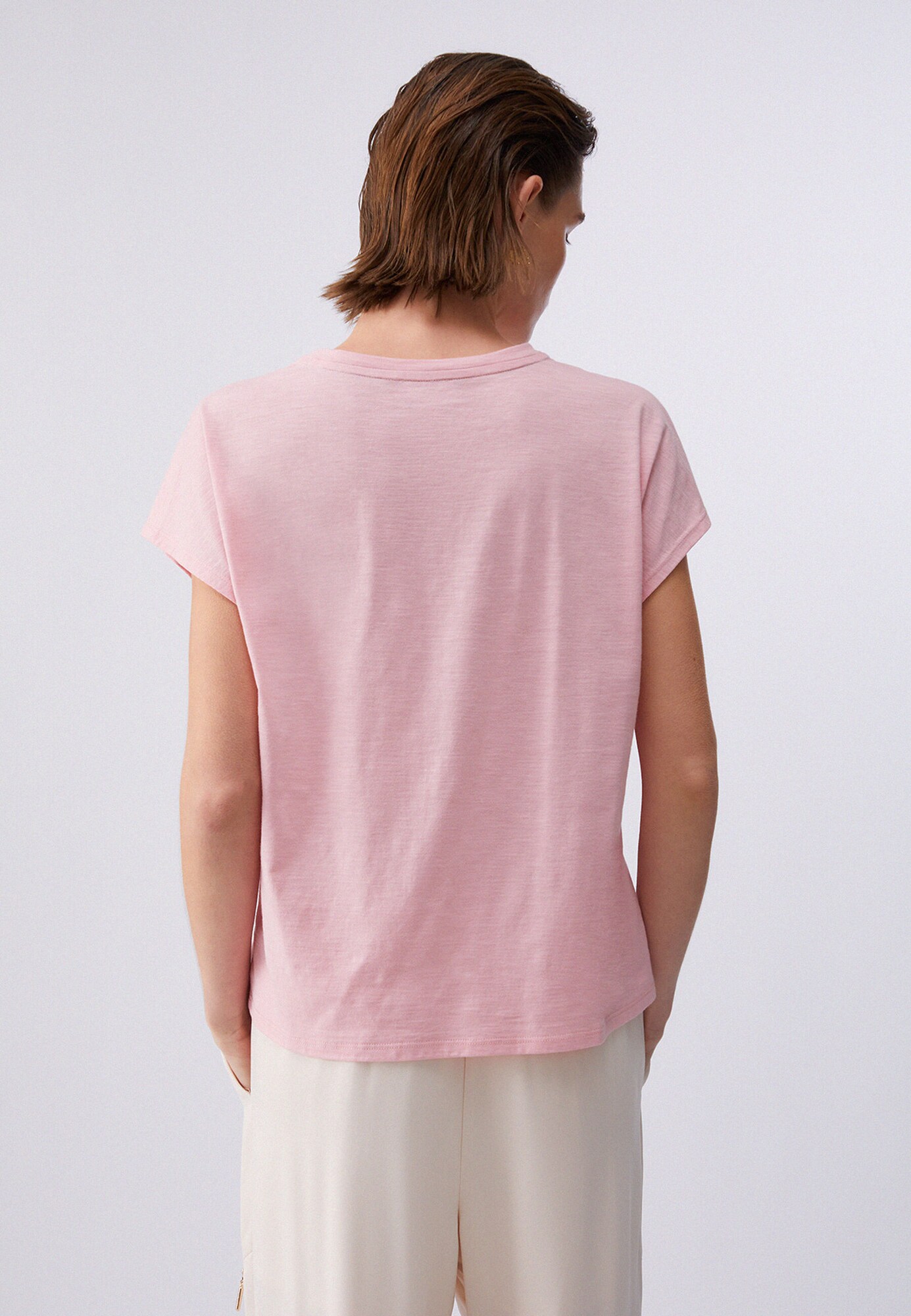 Liu Jo Camiseta rosa oscuro / rosa moteado / transparente – imagen 3