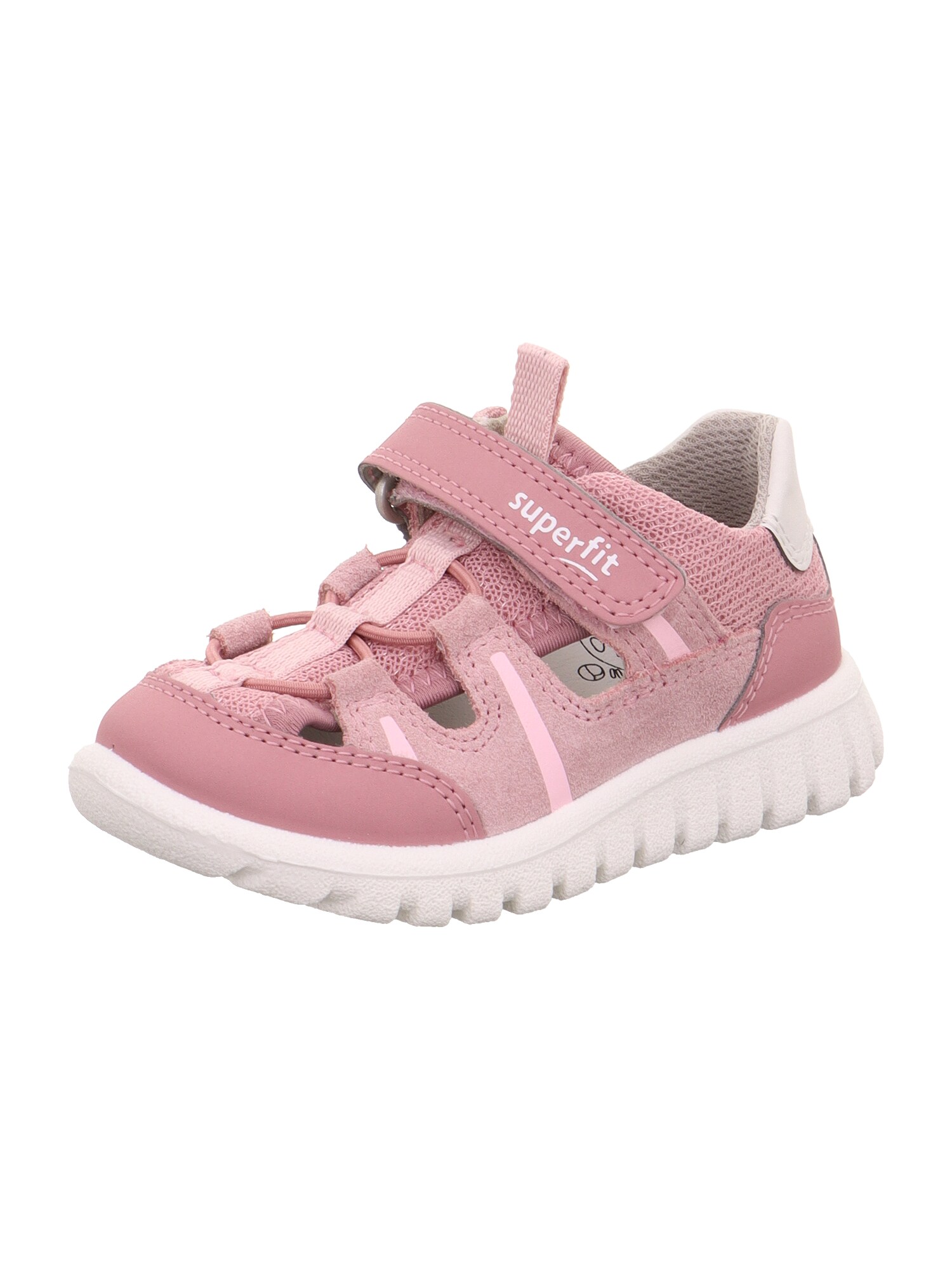 SUPERFIT Sandale 'SPORT7 MINI'  roz / alb