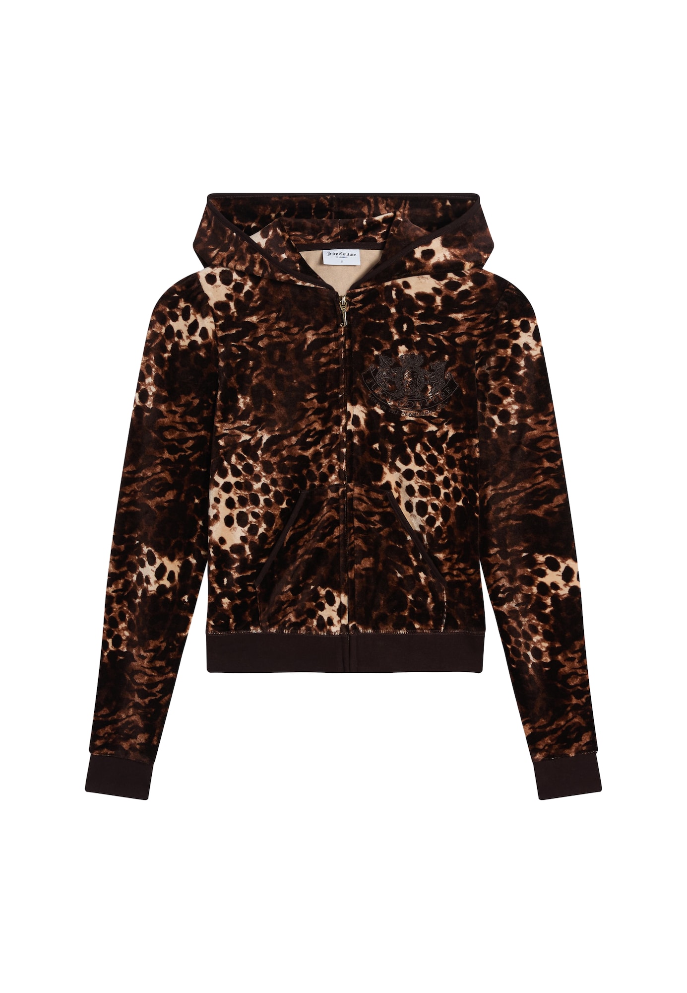 Juicy Couture Hanorac ROBYN maro cappuccino / maro închis