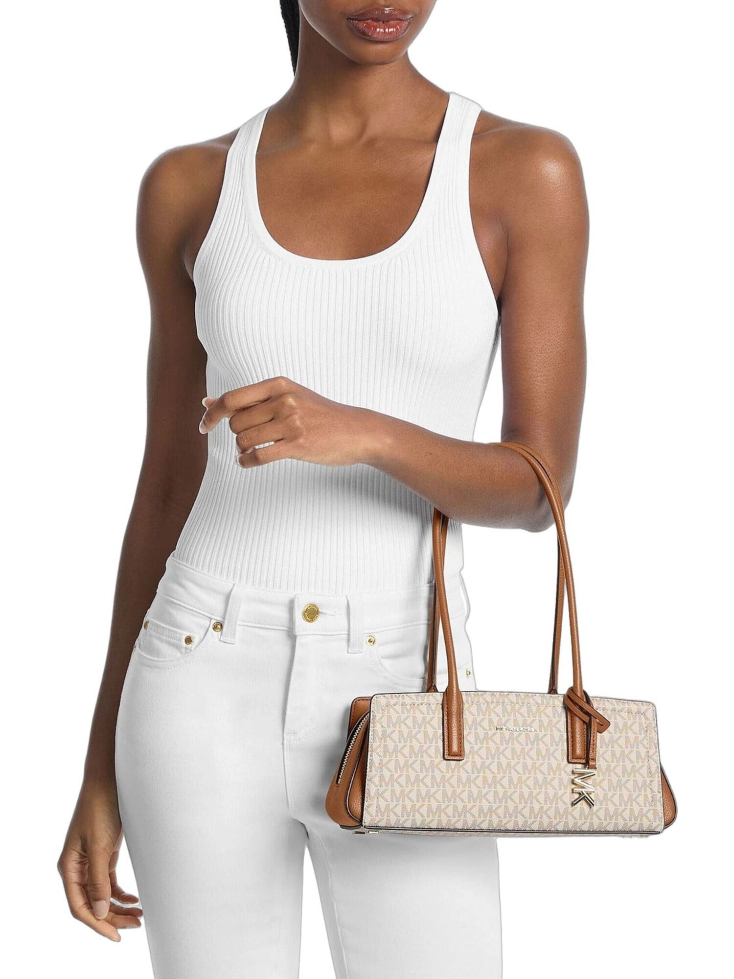 MICHAEL Michael Kors Bolso de mano 'Laila' beige – imagen 6