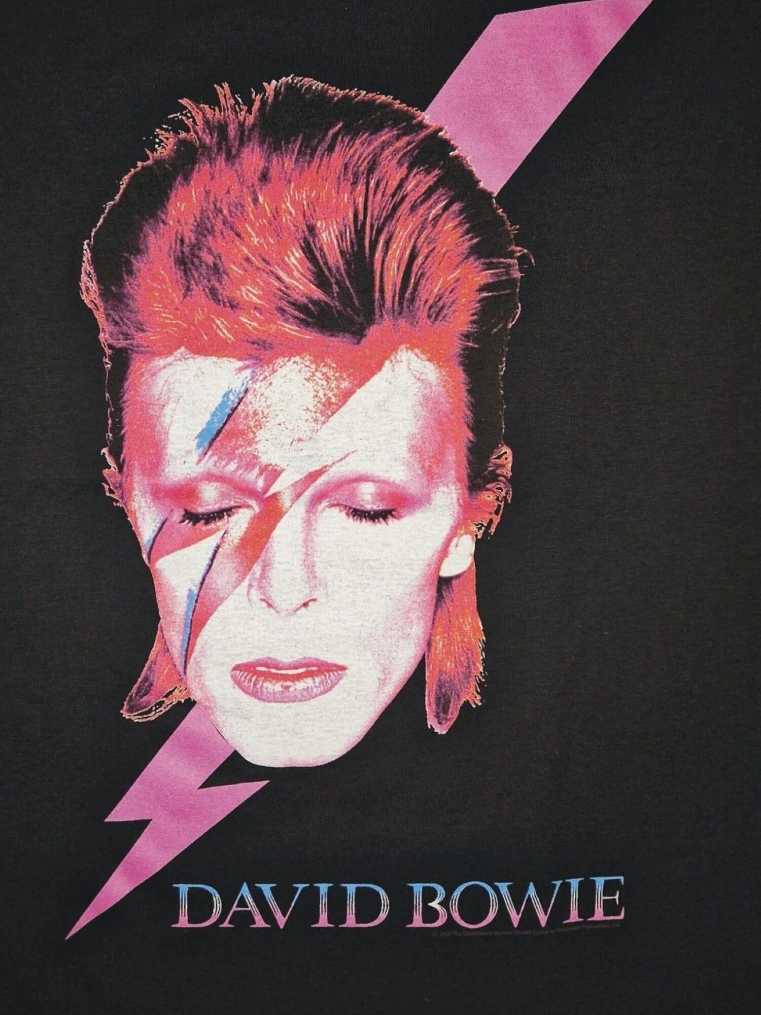 Rockshirts Camiseta 'David Bowie Aladdin sane T-Shirt' negro – imagen 3