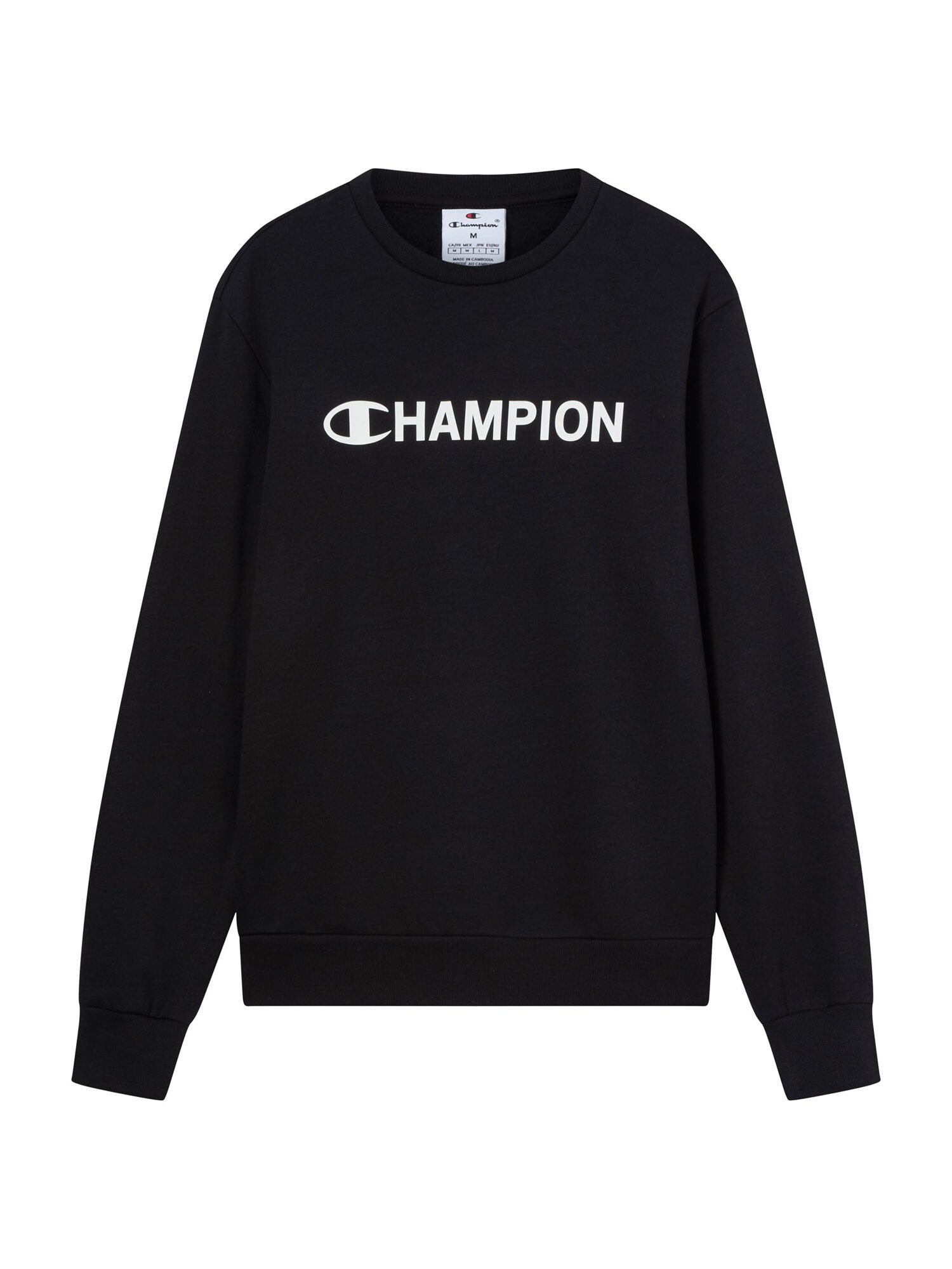 Champion Authentic Athletic Apparel Sudadera  negro / blanco