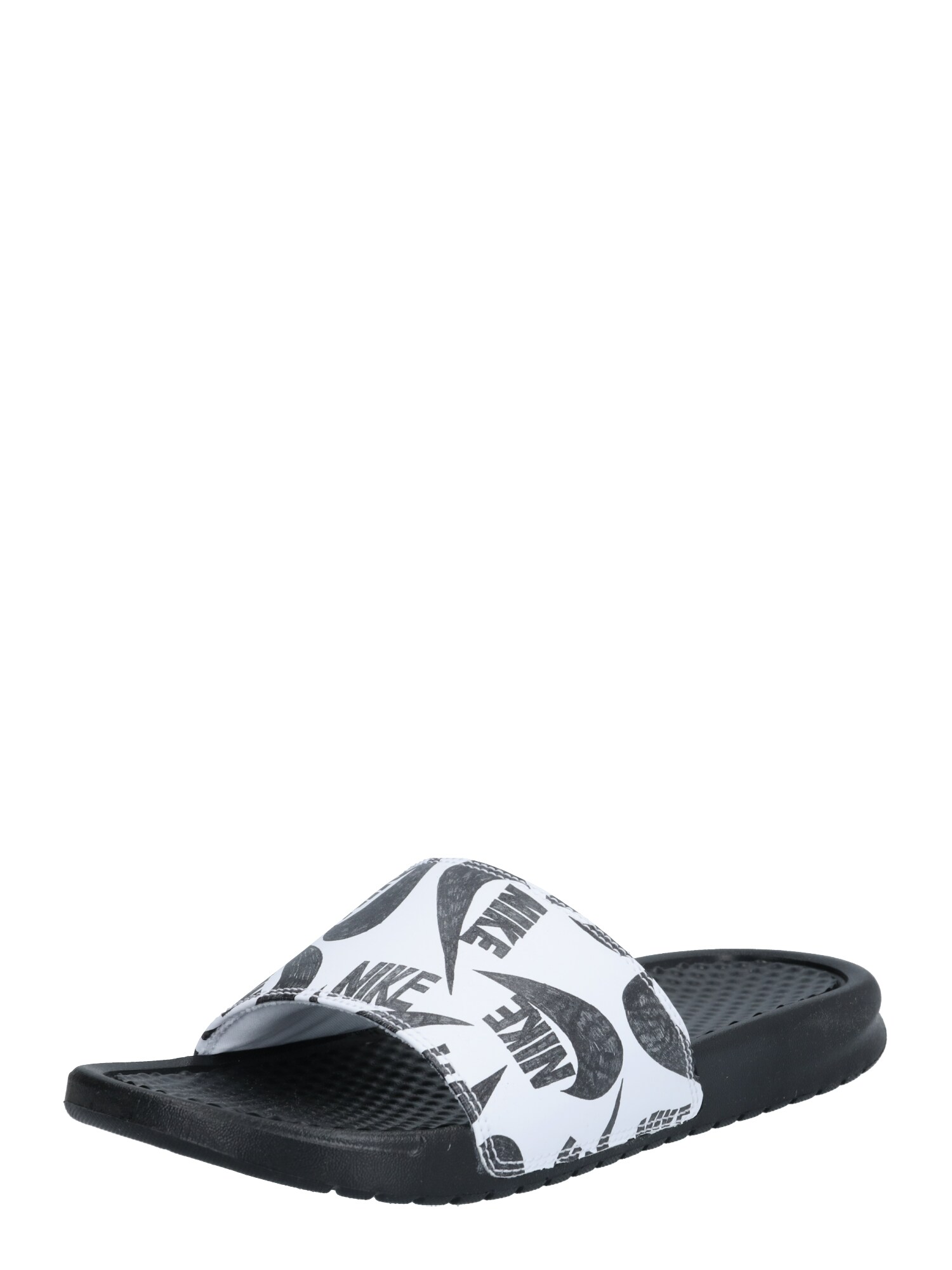 Nike Sportswear Šlepetės 'Benassi'  juoda / balta