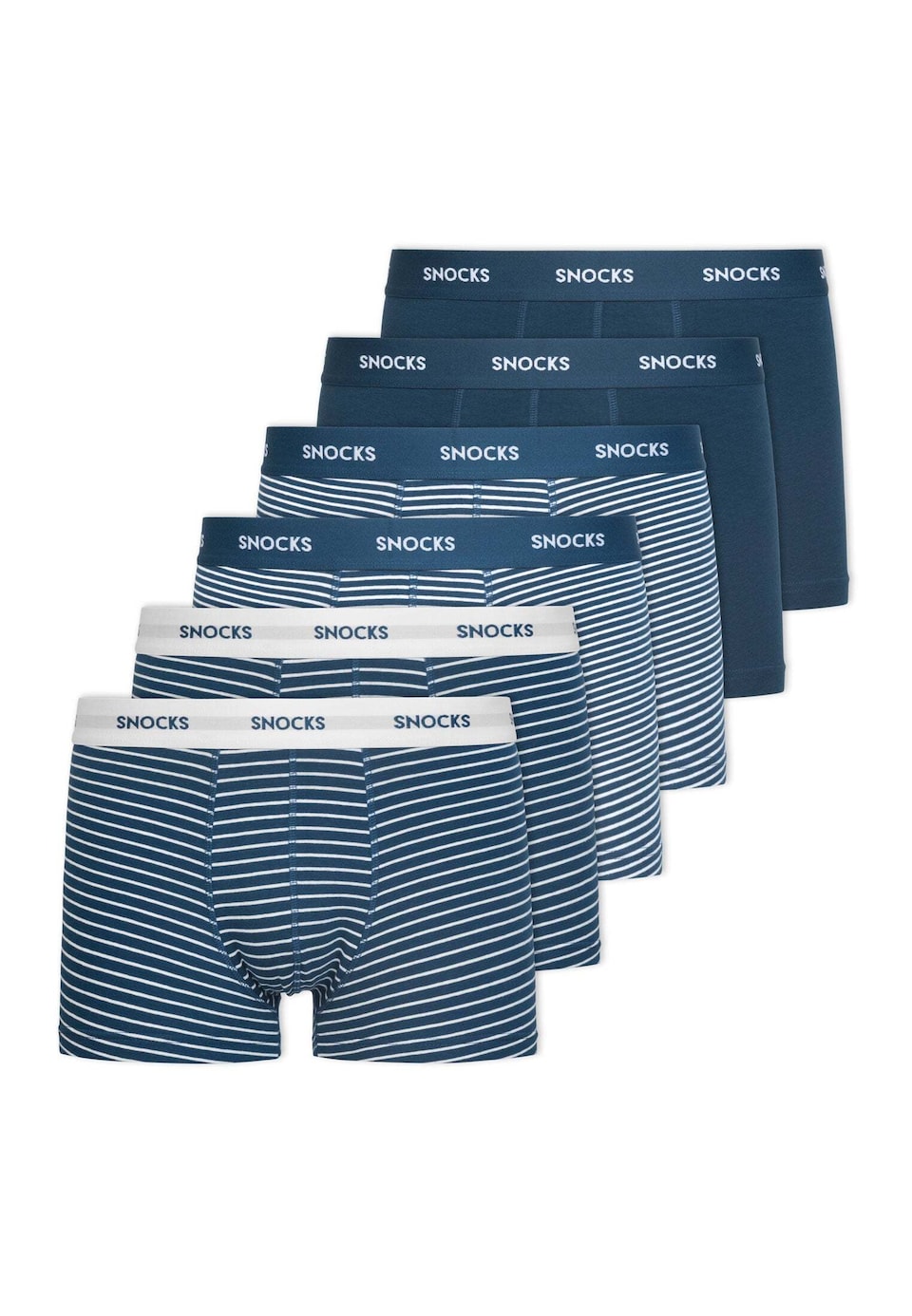 Boxershorts marinblå / ljusgrå