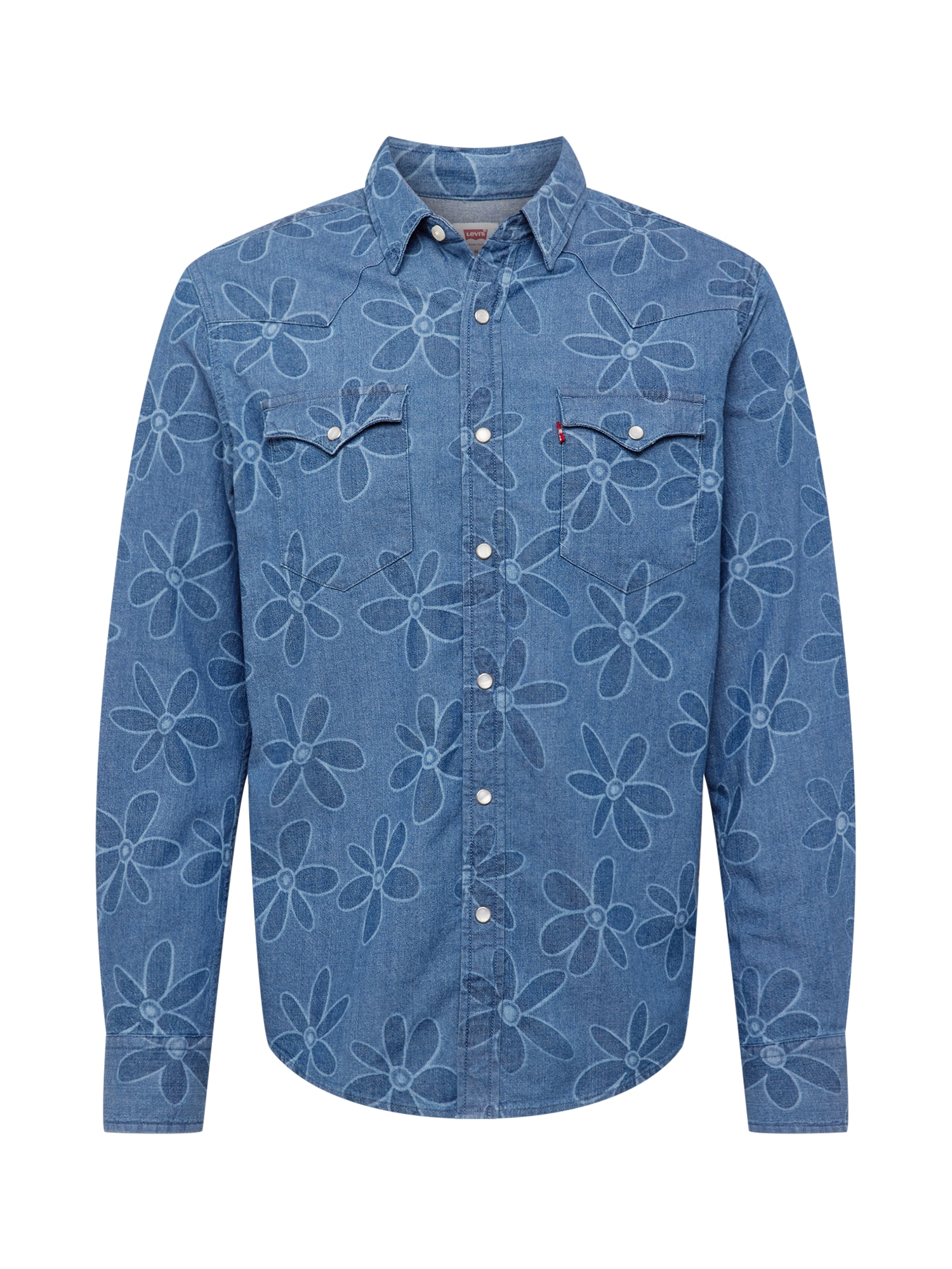 LEVI'S ® Риза 'Classic Western Standard'  синьо / светлосиньо / тъмносиньо