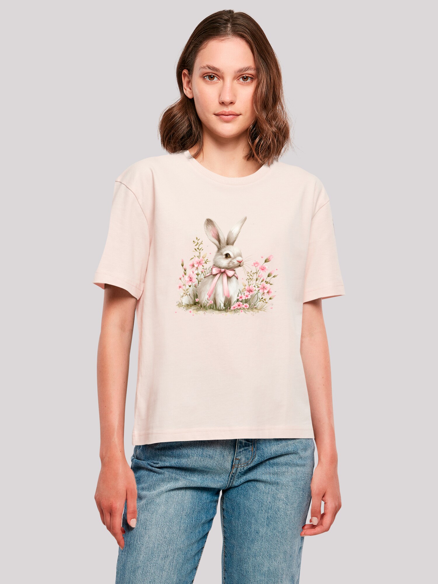 Thumbnail - F4NT4STIC T-Shirt Niedlicher Osterhase Mit Blumen