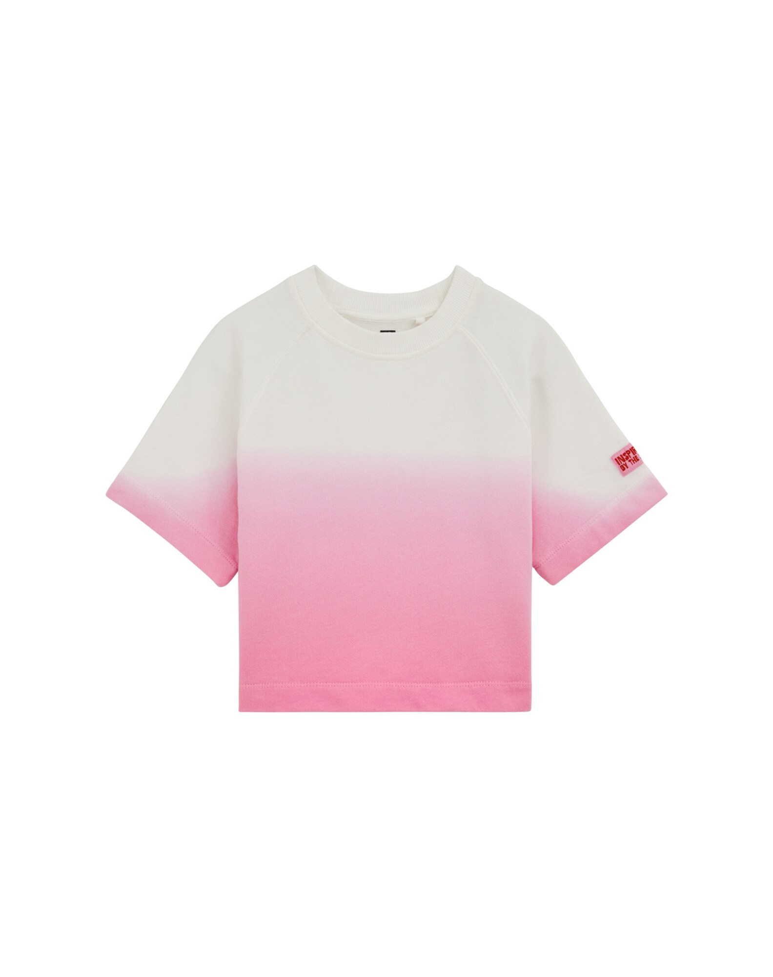 WE Fashion Tricou  roz / alb