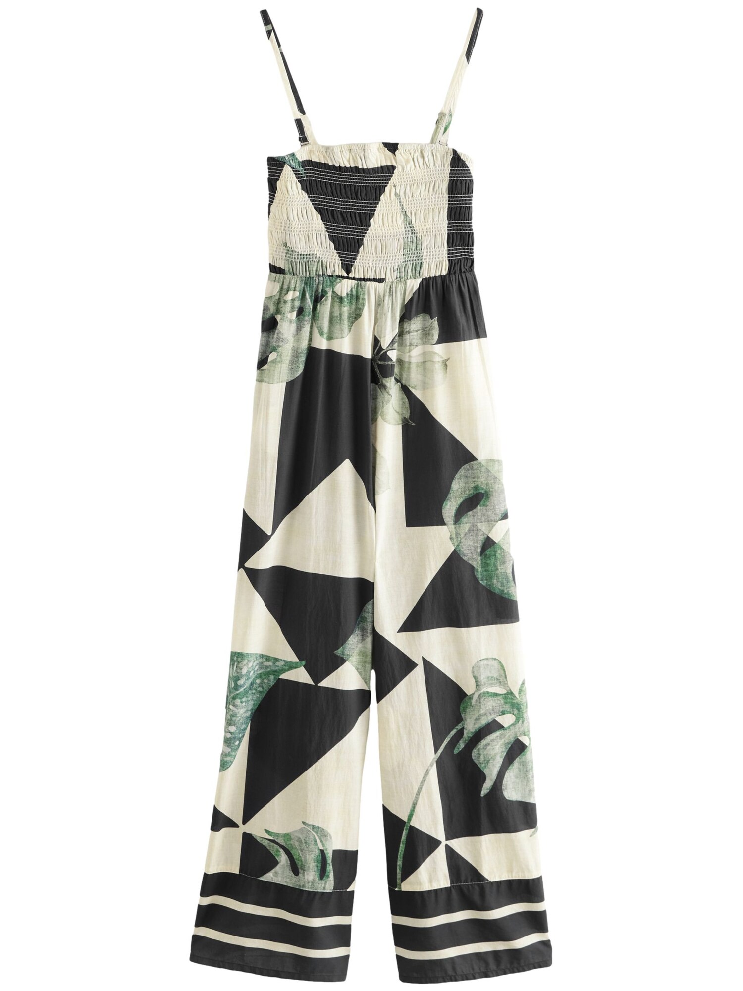 Next Salopeta  verde / negru / alb