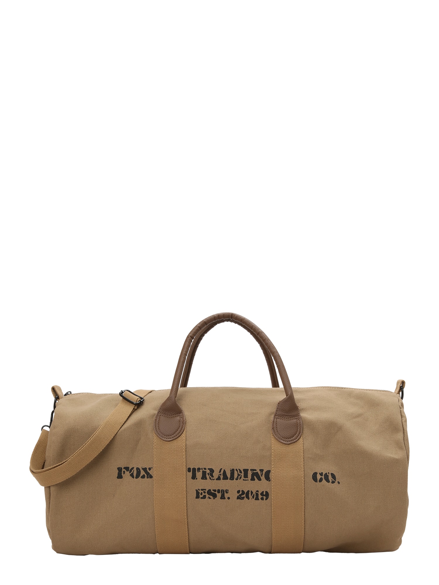 DAN FOX APPAREL „Weekender“ krepšys 'Silas' šokolado spalva / rusvai žalia / juoda