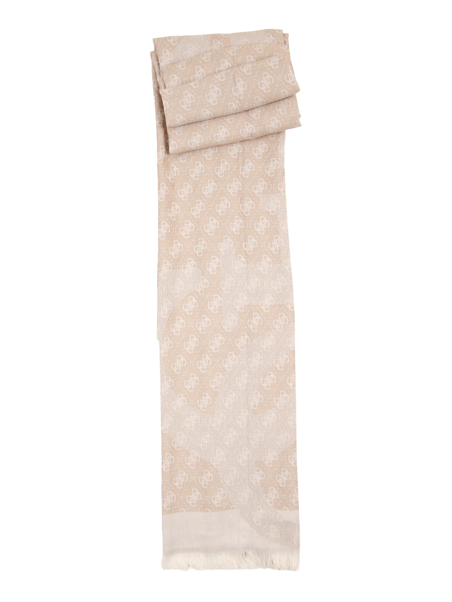 GUESS Fular ERICA  bej / alb natural