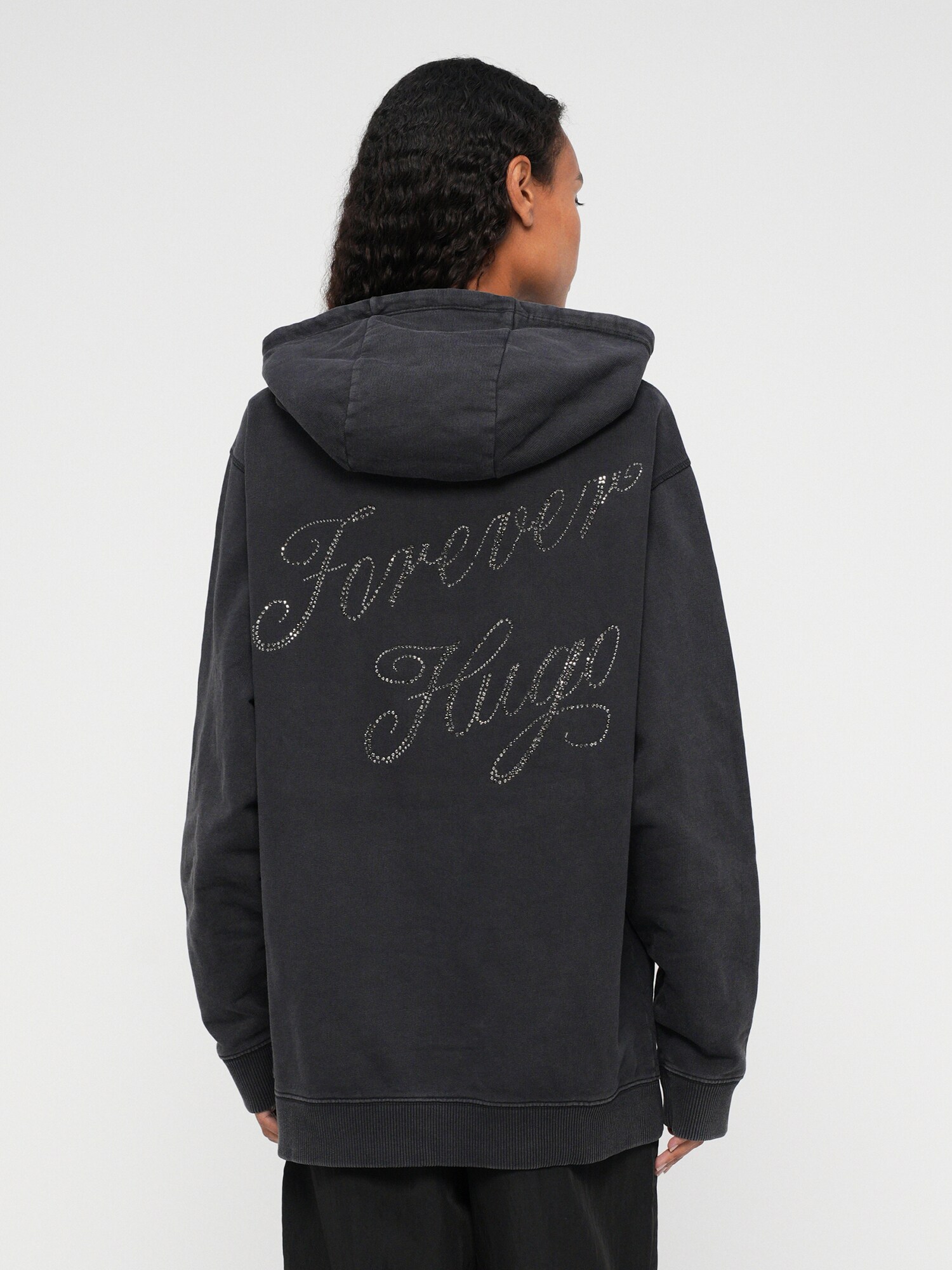 HUGO Sudadera 'Dejandra' negro moteado – imagen 3
