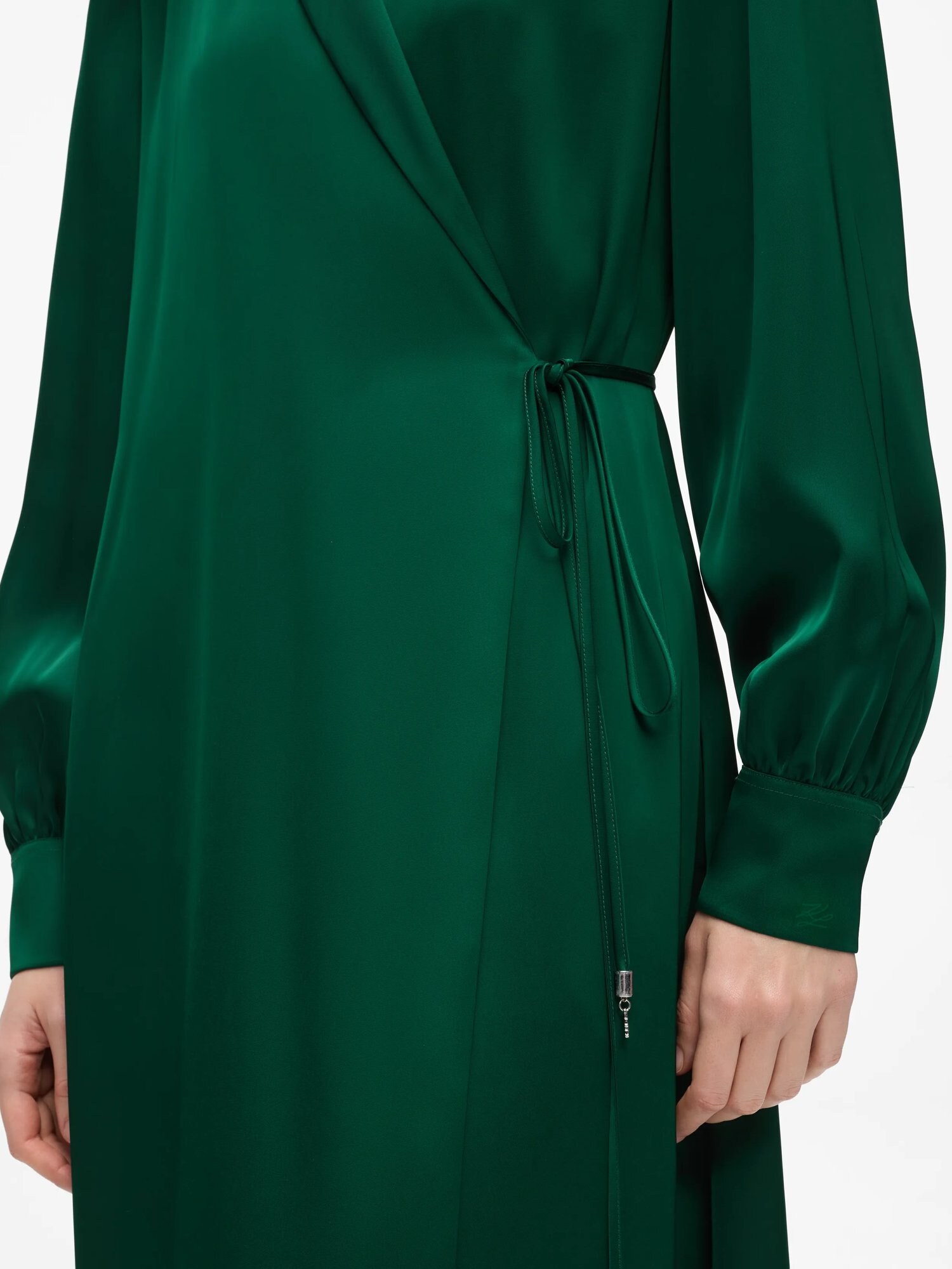 Karl Lagerfeld Vestido camisero  verde – imagen 4