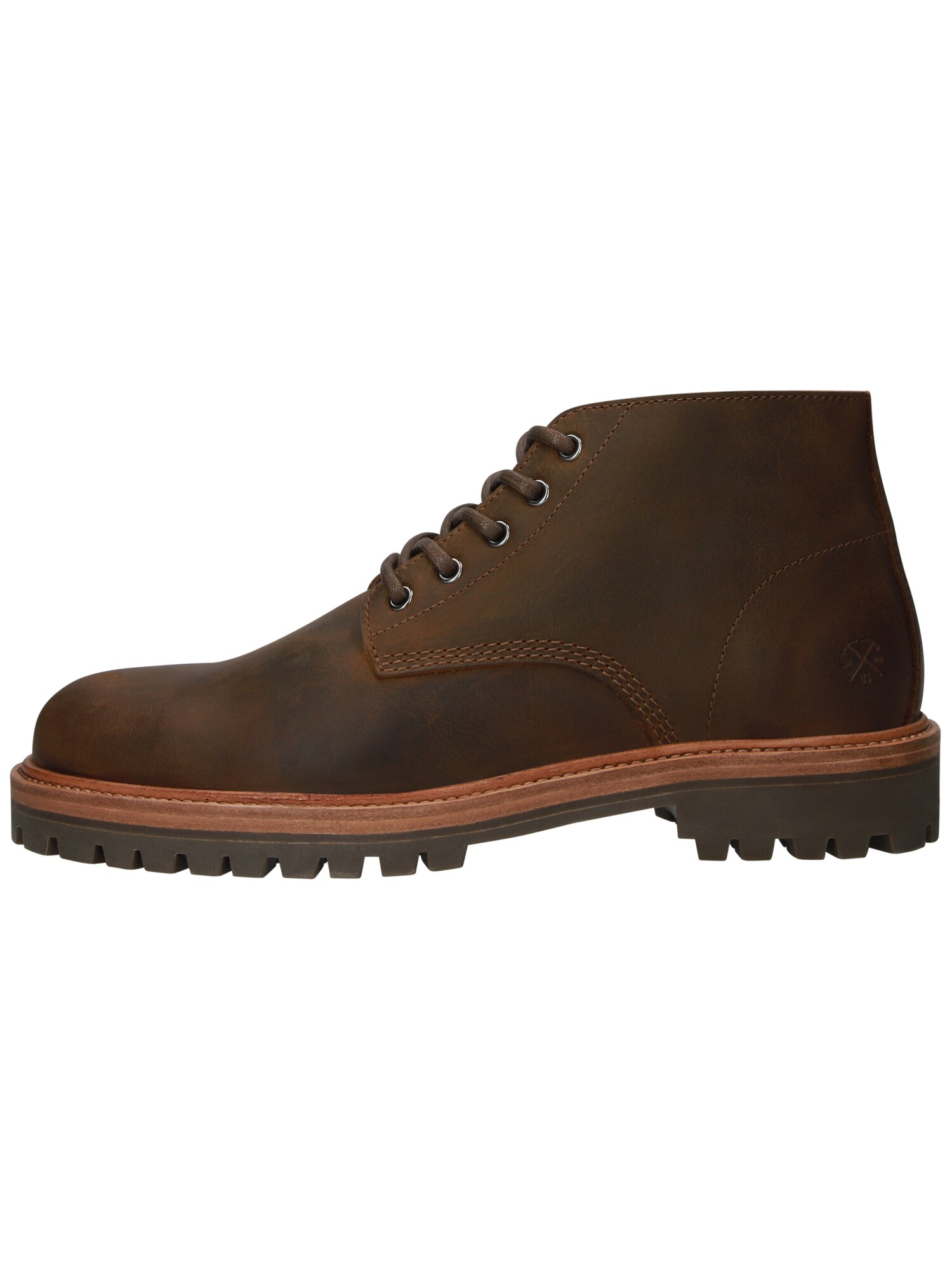 BLACKSTONE Botas con cordones 'Gastown Fosca - EG582' marrón oscuro