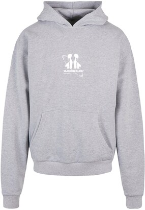 MJ Gonzales Sweatshirt ‘Circle’ Grijs gemêleerd / Wit