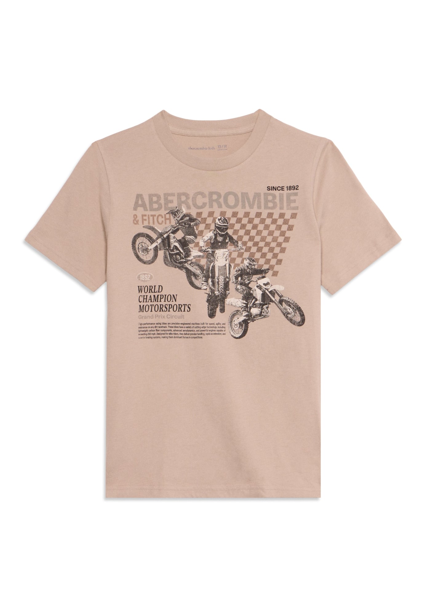 Abercrombie & Fitch Tricou WORLD CHAMPION BIKE culoarea pielii