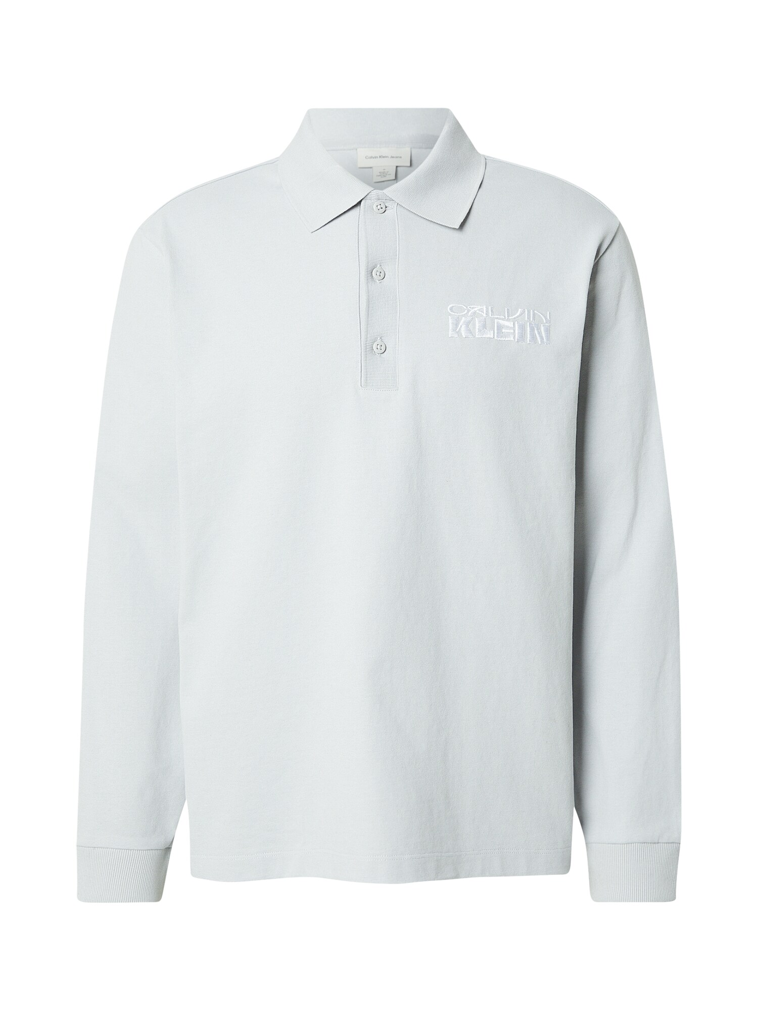 Calvin Klein Jeans Tricou  gri deschis / alb