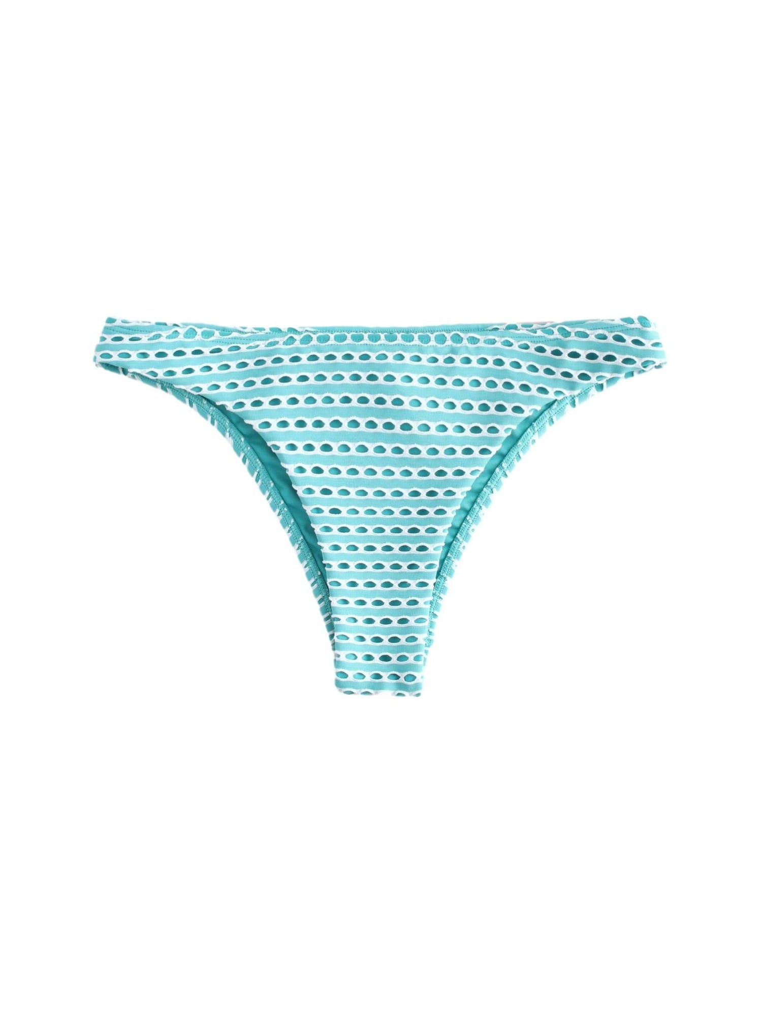 Next Slip costum de baie  turcoaz / alb