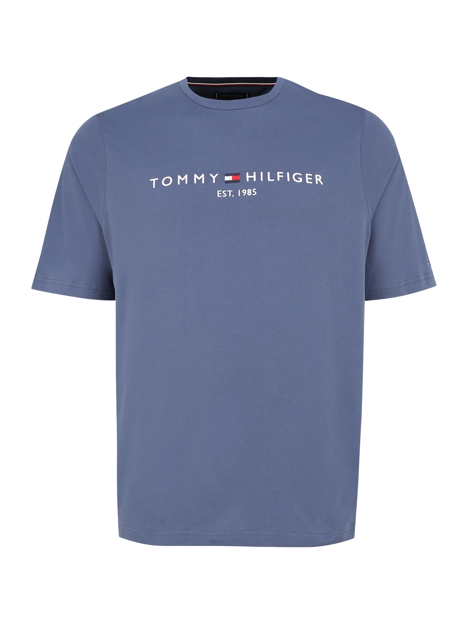 Tommy Hilfiger Big & Tall Marškinėliai balta / melsvai pilka