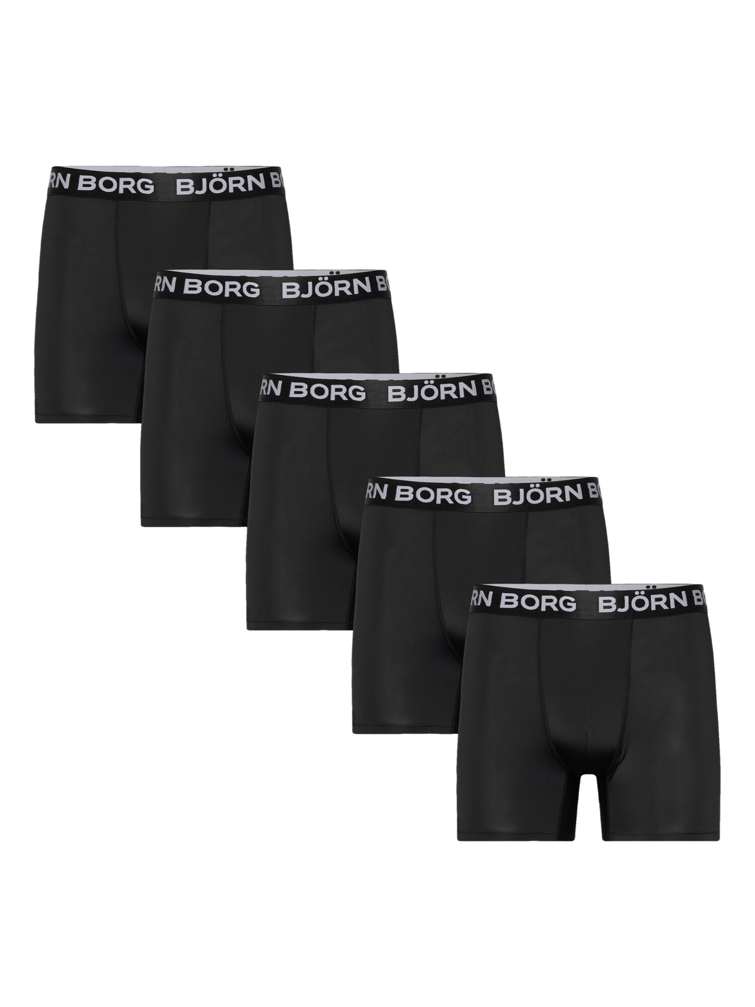 BJÖRN BORG Boxerky  čierna melírovaná