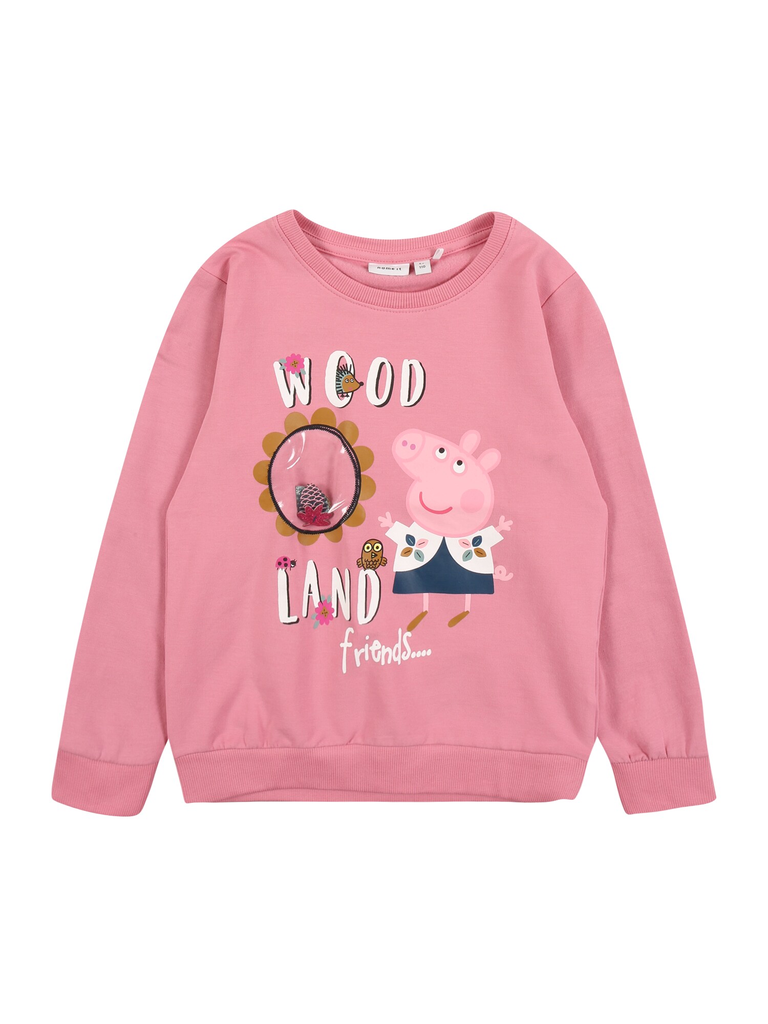 NAME IT Megztinis be užsegimo 'PEPPAPIG'  rožių spalva / mišrios spalvos