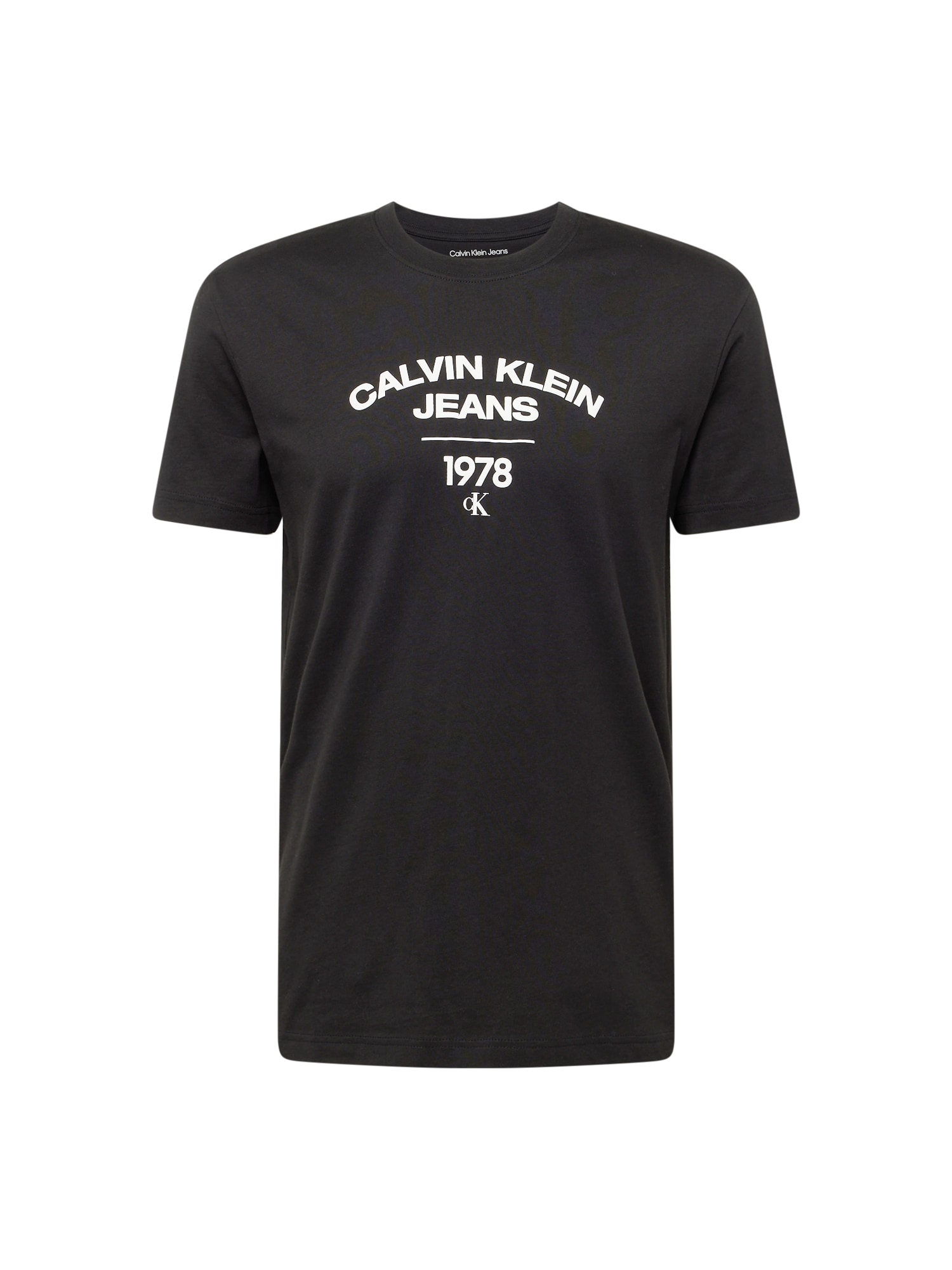 Calvin Klein Tričko 'Varsity'  čierna / biela