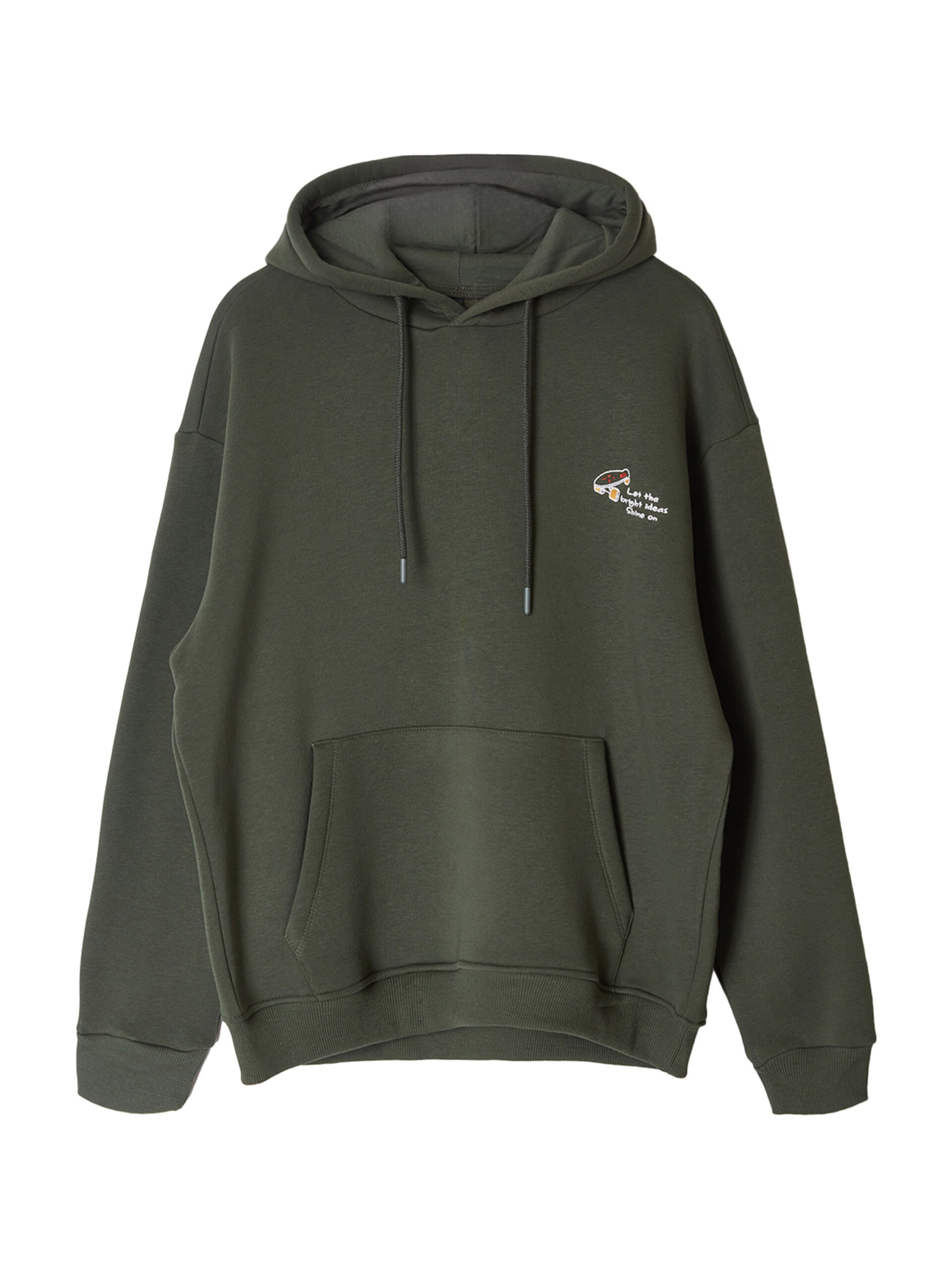 Trendyol Sweatshirt mörkgrön / orange / röd herr