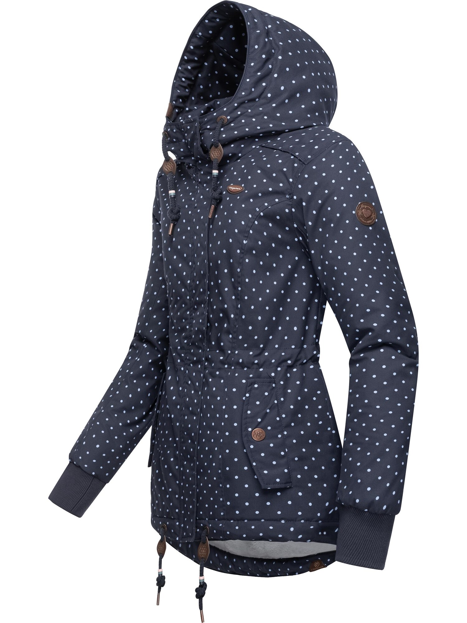 Ragwear Téli dzseki 'Danka'  tengerészkék / fehér termék 2. képe