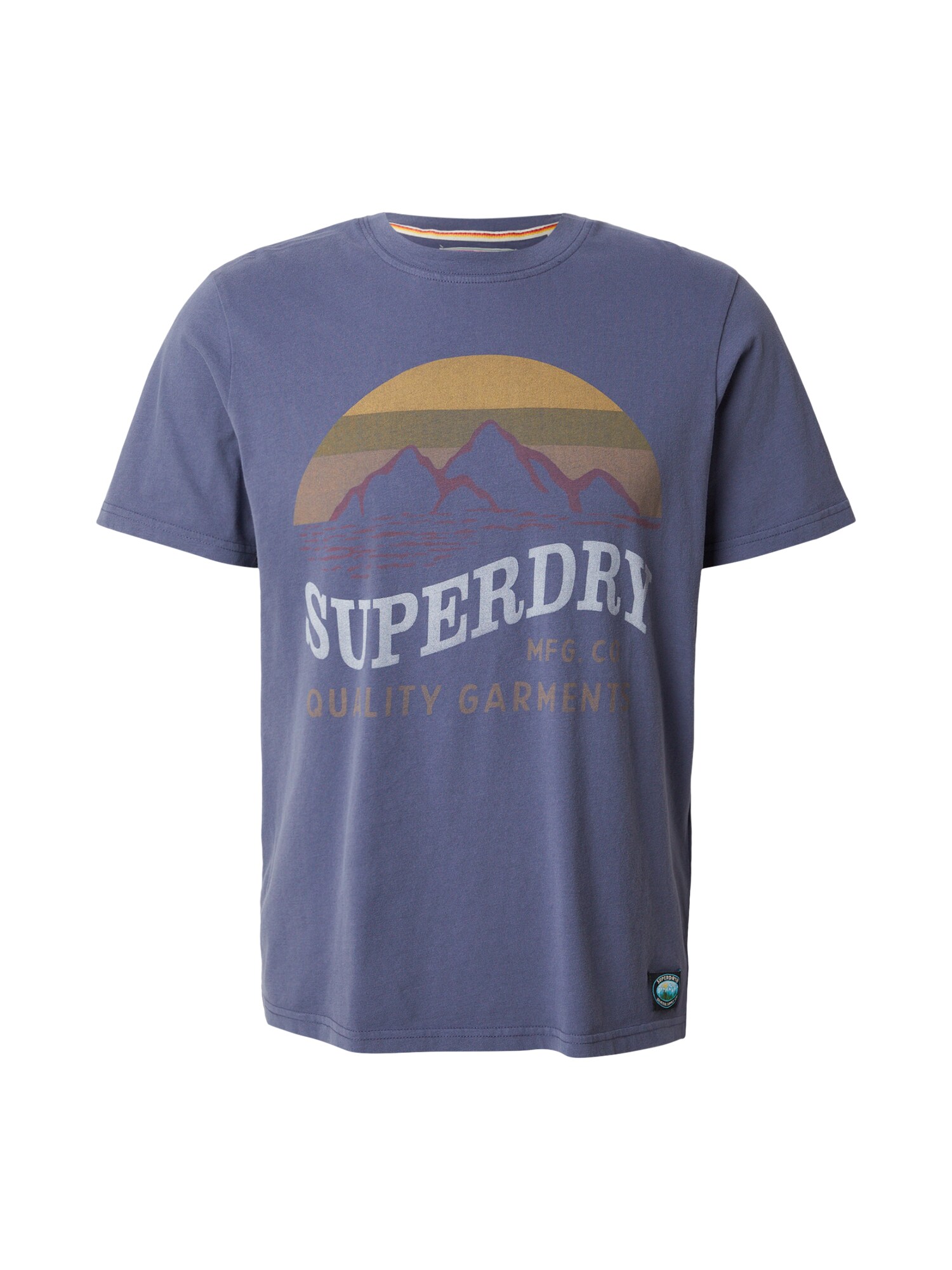 Superdry & Co Majica 'Outdoors Mountain'  temno modra / svetlo siva / kaki / jagoda