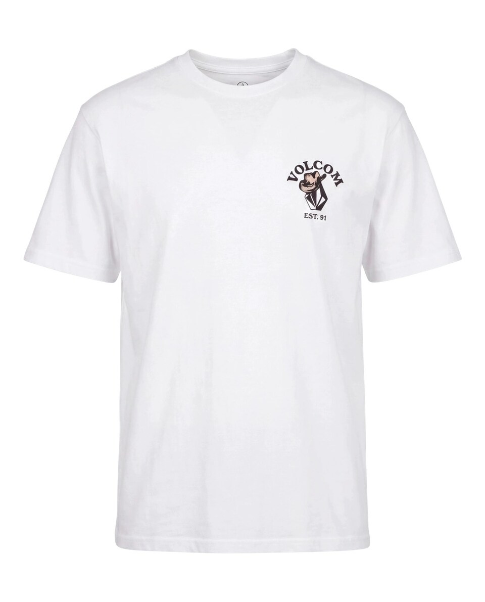 T-shirt 'Bad Luck' beige / blå / svart