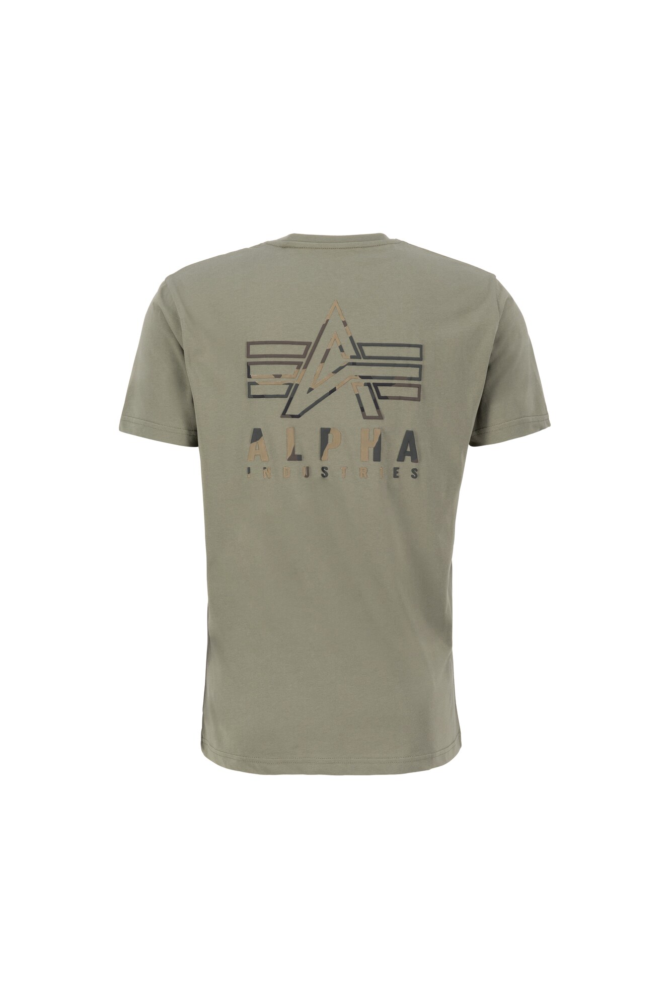 ALPHA INDUSTRIES Póló  barna / khaki / olíva / sötétzöld termék 2. képe