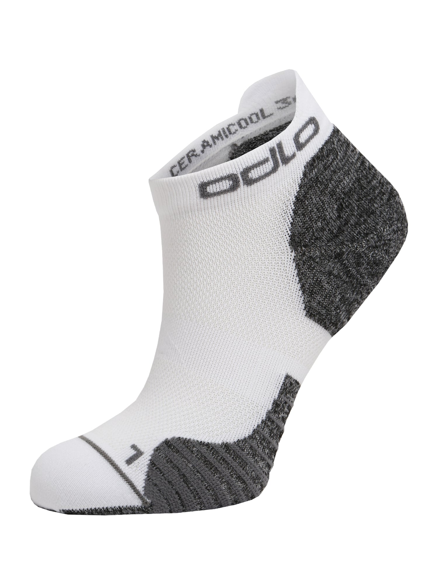 ODLO Sportinės kojinės 'Ceramicool' antracito spalva / balta