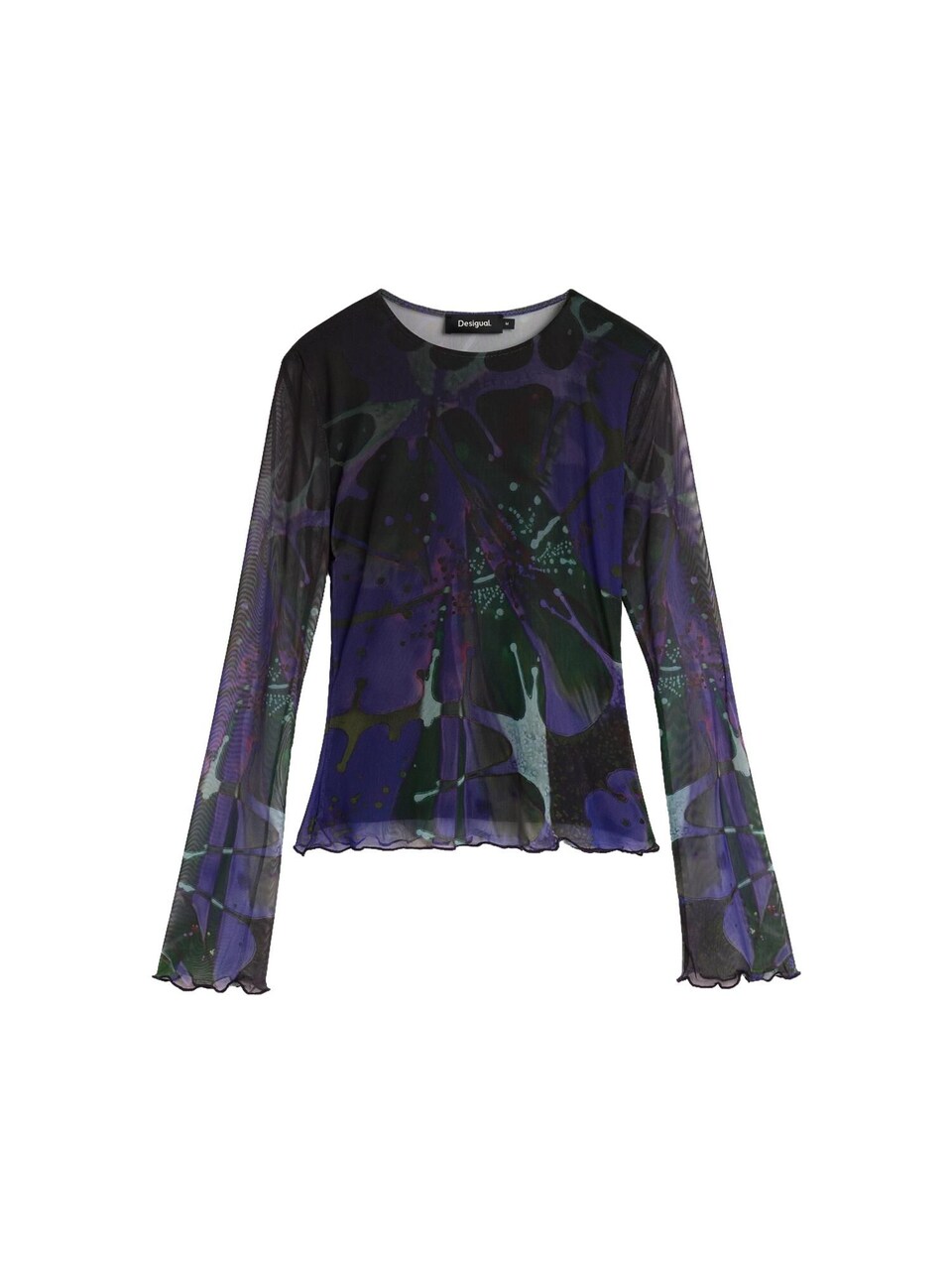 T-shirt turkos / violettblå