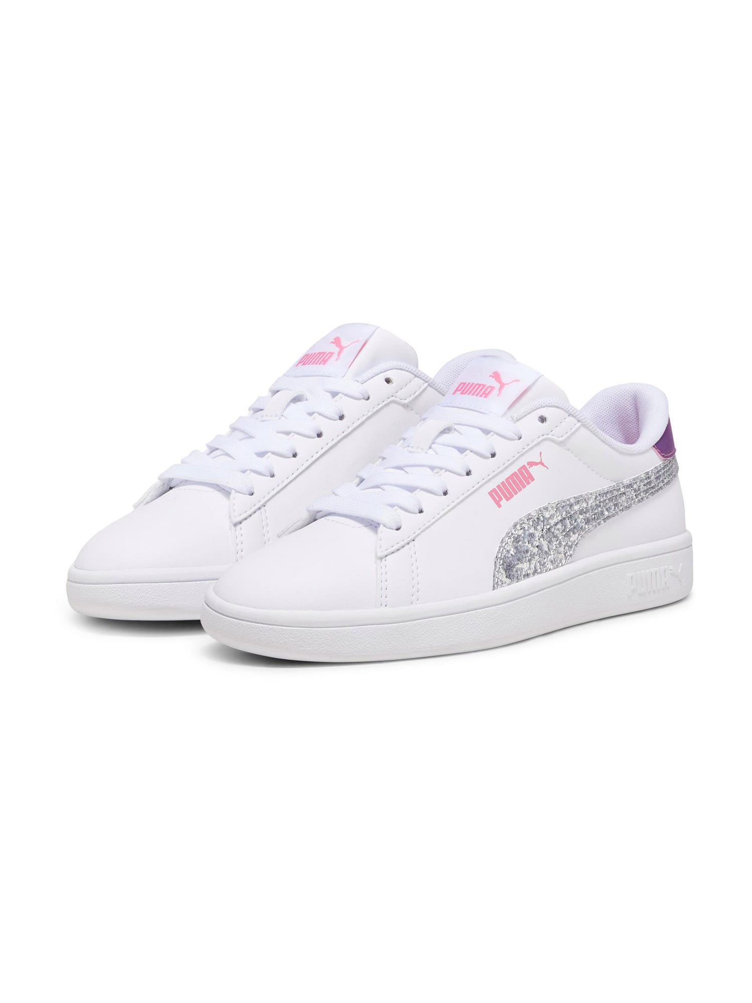 PUMA Sneaker 'Smash 3.0'  mov închis / roz deschis / argintiu / alb