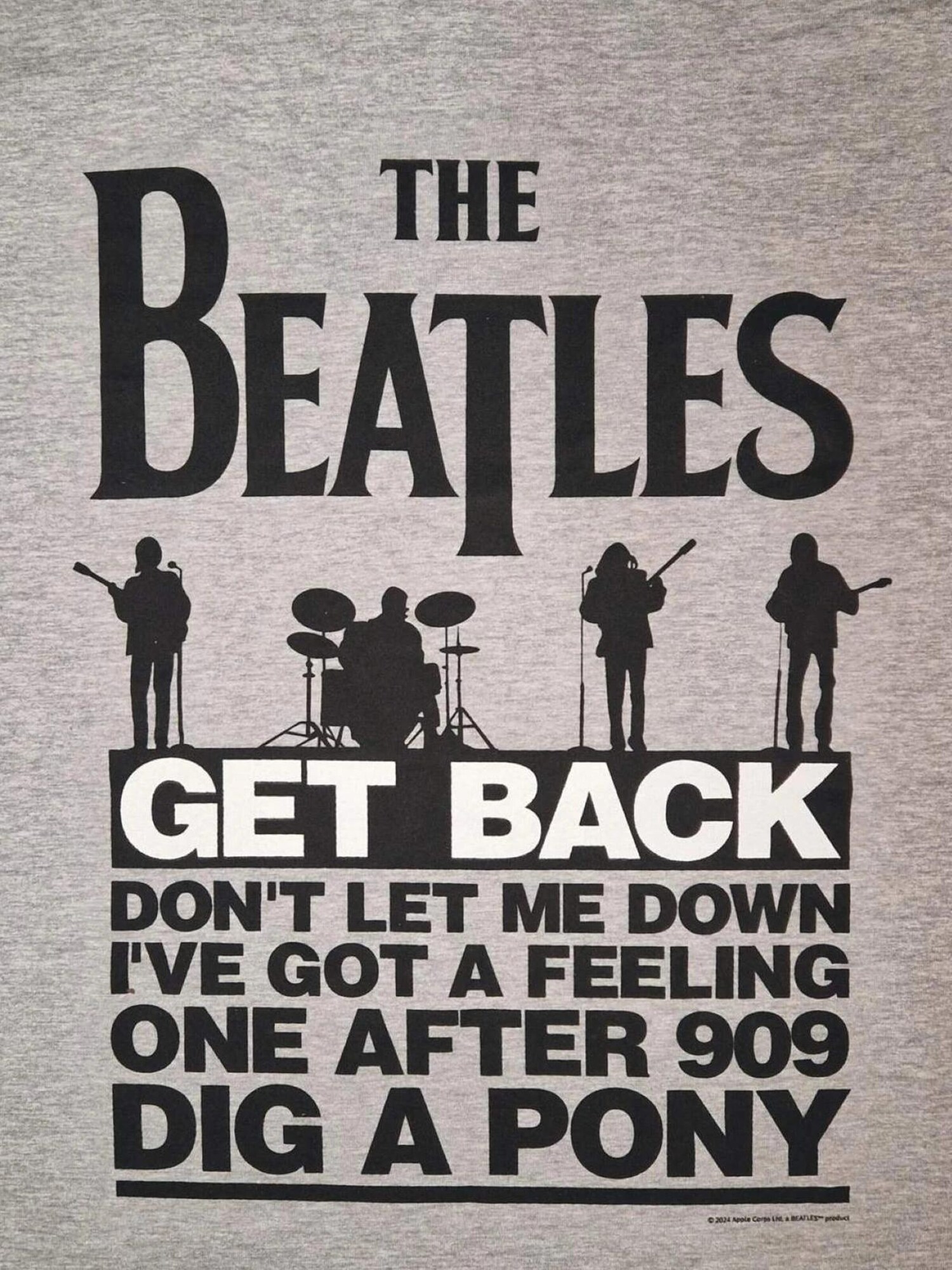 The Beatles Camiseta 'Beatles – Get Back T-Shirt' gris – imagen 3