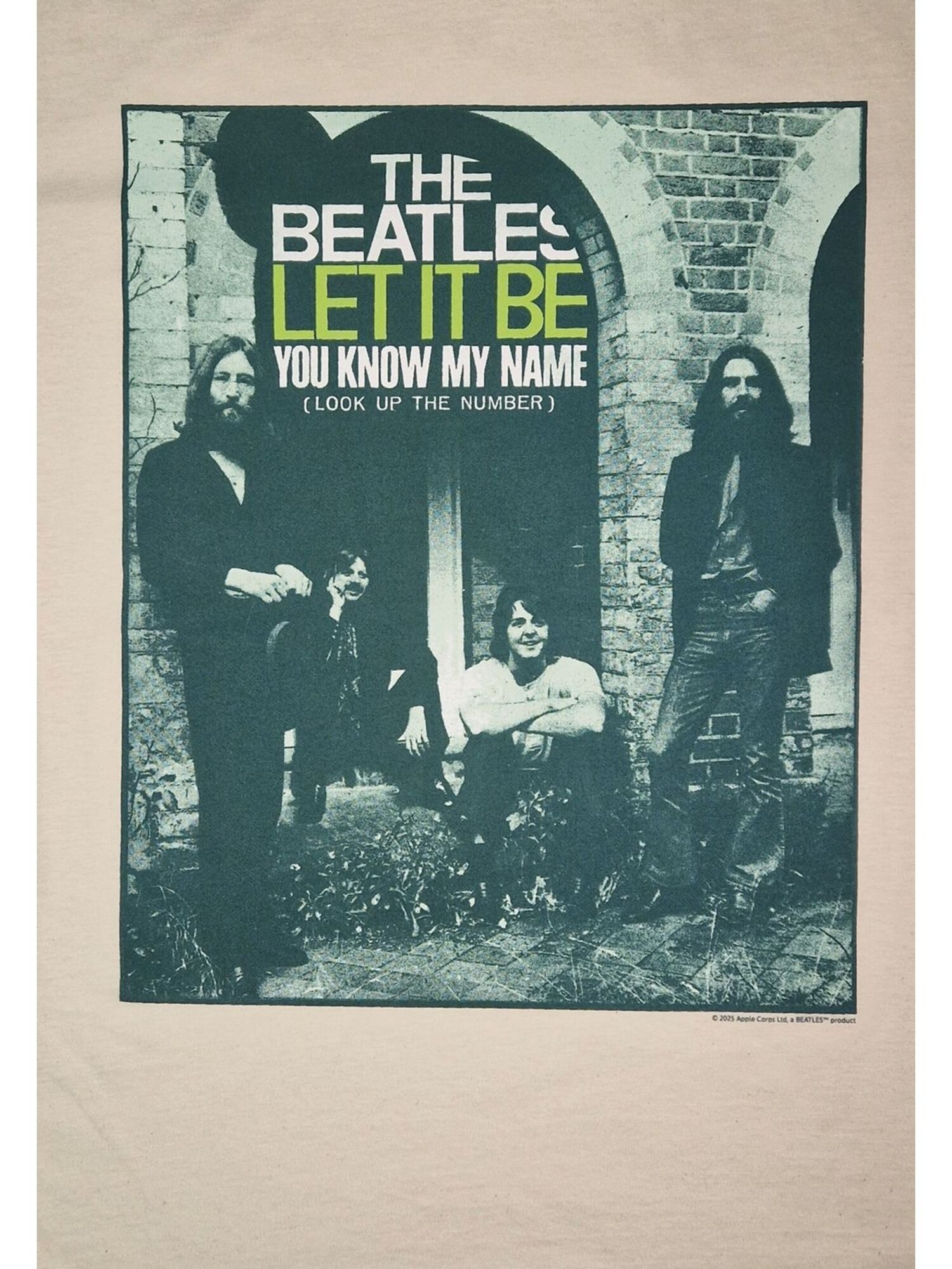 The Beatles Camiseta 'Beatles – Let It Be (You Know My Name)  T-Shirt'  blanco natural – imagen 3